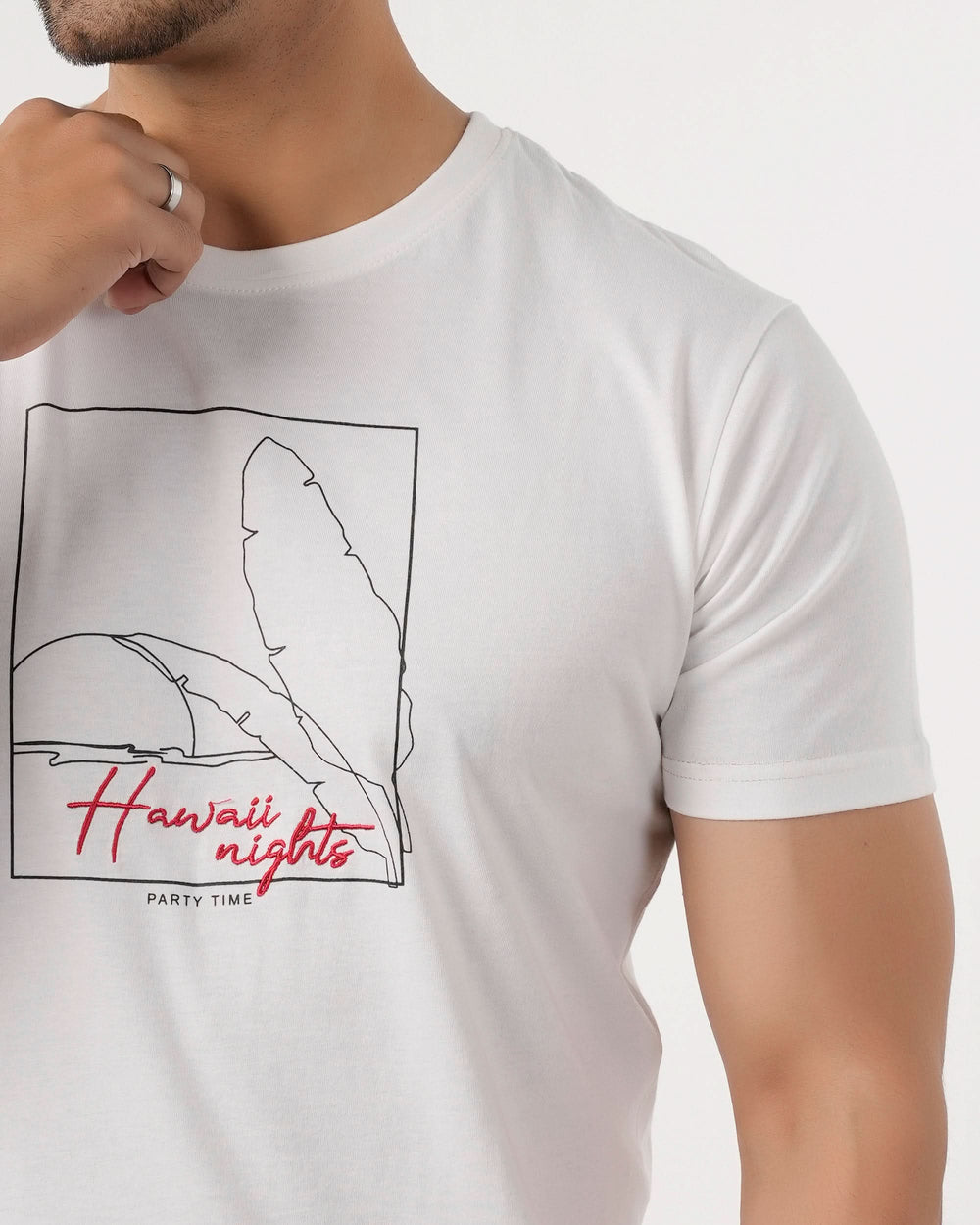 Eminent Men's Round Neck Half Sleeves T-Shirt - White, Men's T-Shirts & Polos, Eminent, Chase Value