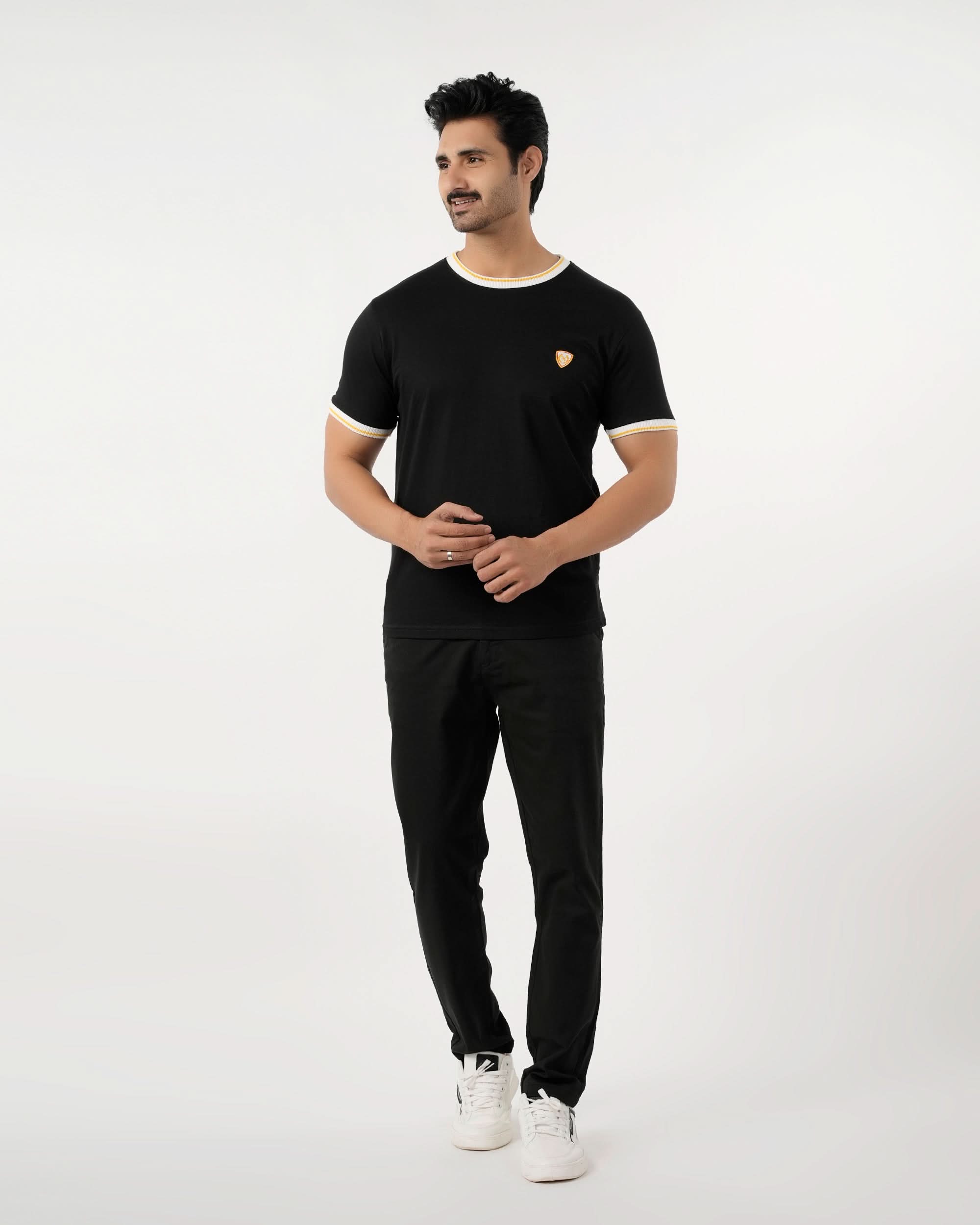 Eminent Men's Half Sleeves T-Shirt - Black, Men's T-Shirts & Polos, Eminent, Chase Value