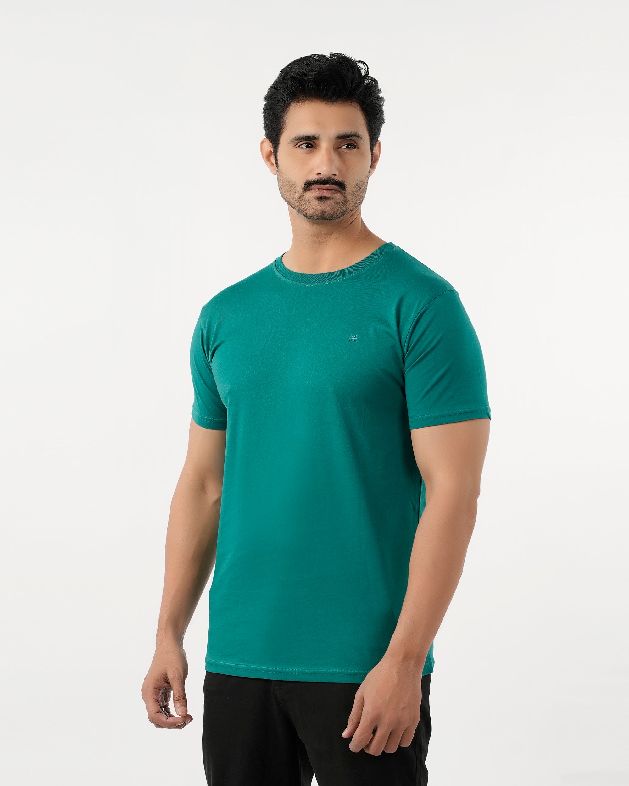 Eminent Men's Round Neck Half Sleeves T-Shirt - Forest Blue, Men's T-Shirts & Polos, Eminent, Chase Value