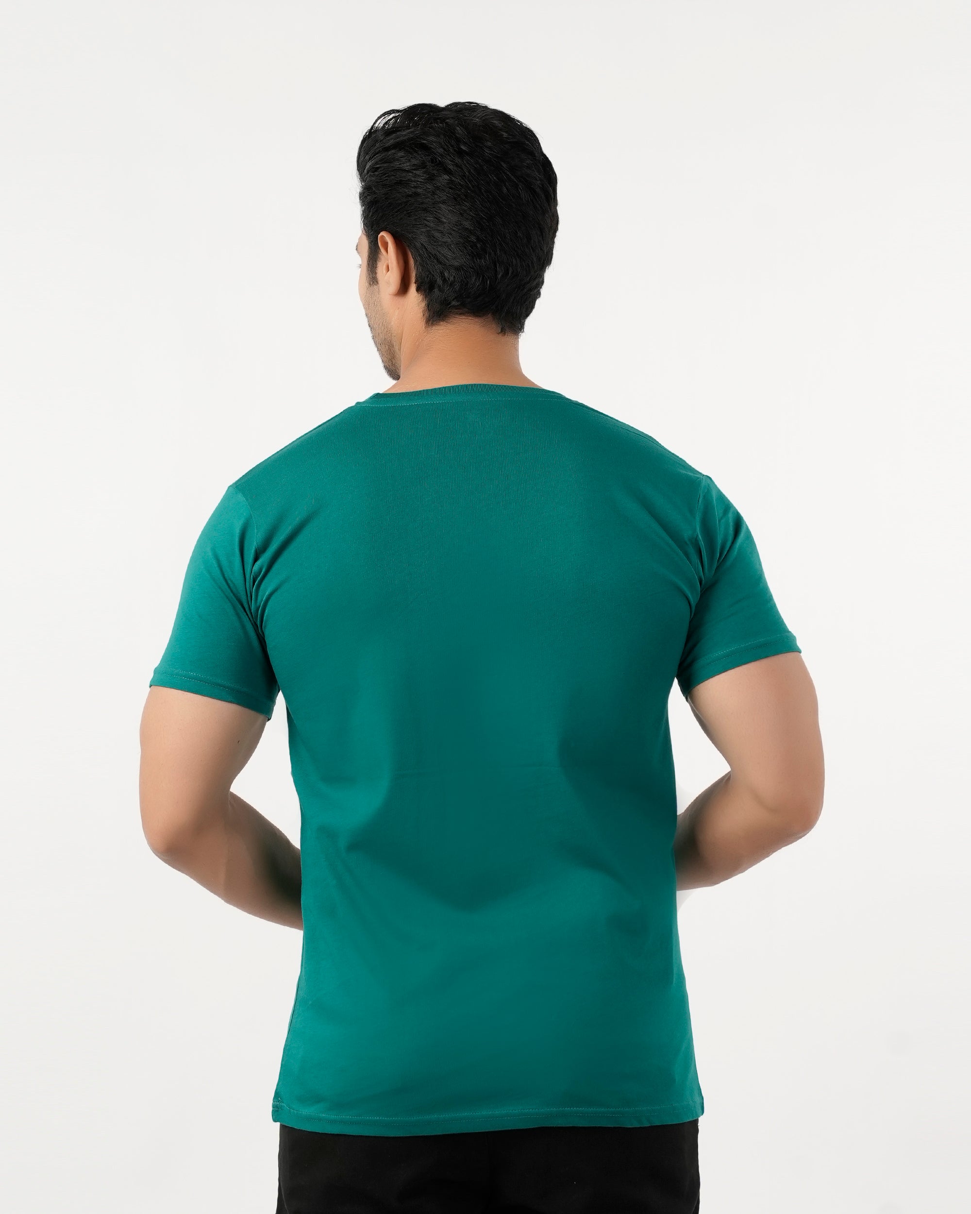 Eminent Men's Round Neck Half Sleeves T-Shirt - Forest Blue, Men's T-Shirts & Polos, Eminent, Chase Value