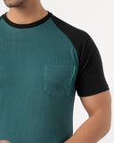 Eminent Men's Round Neck Half Sleeves Printed T-Shirt - Green, Men's T-Shirts & Polos, Eminent, Chase Value
