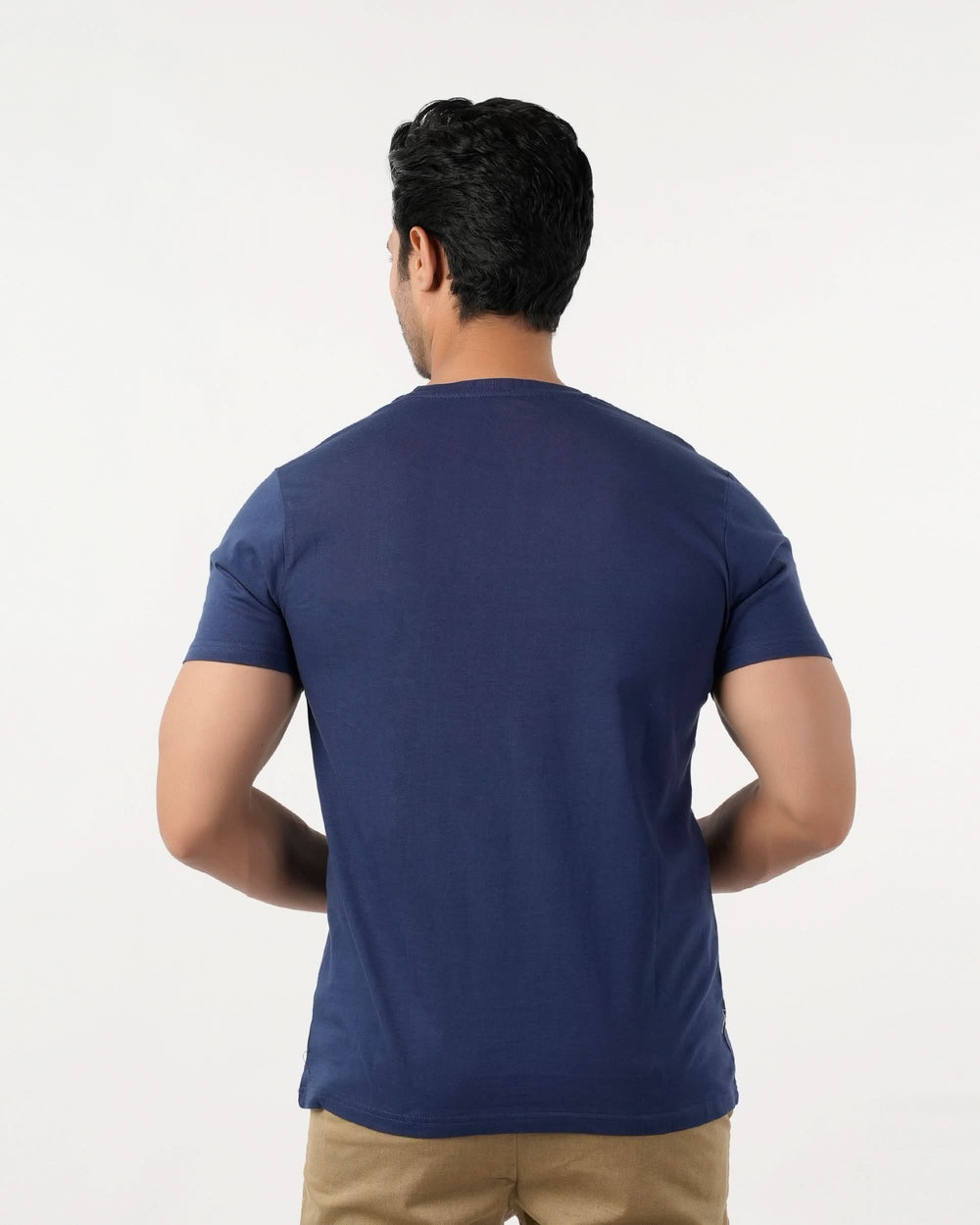 Eminent Men's Round Neck Half Sleeves Printed T-Shirt - Navy Blue, Men's T-Shirts & Polos, Eminent, Chase Value