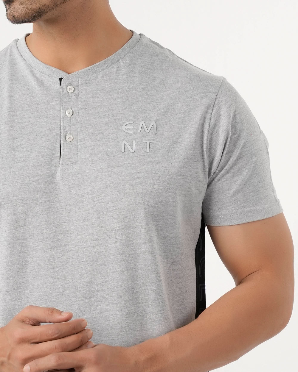 Eminent Men's Round Neck Half Sleeves Printed T-Shirt - Ash Grey, Men's T-Shirts & Polos, Eminent, Chase Value
