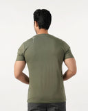 Eminent Men's Round Neck Half Sleeves Printed T-Shirt - Olive Green, Men's T-Shirts & Polos, Eminent, Chase Value