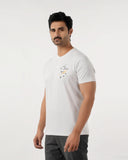 Eminent Men's Round Neck Half Sleeves Printed T-Shirt - Oatmeal, Men's T-Shirts & Polos, Eminent, Chase Value