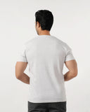 Eminent Men's Round Neck Half Sleeves Printed T-Shirt - Oatmeal, Men's T-Shirts & Polos, Eminent, Chase Value
