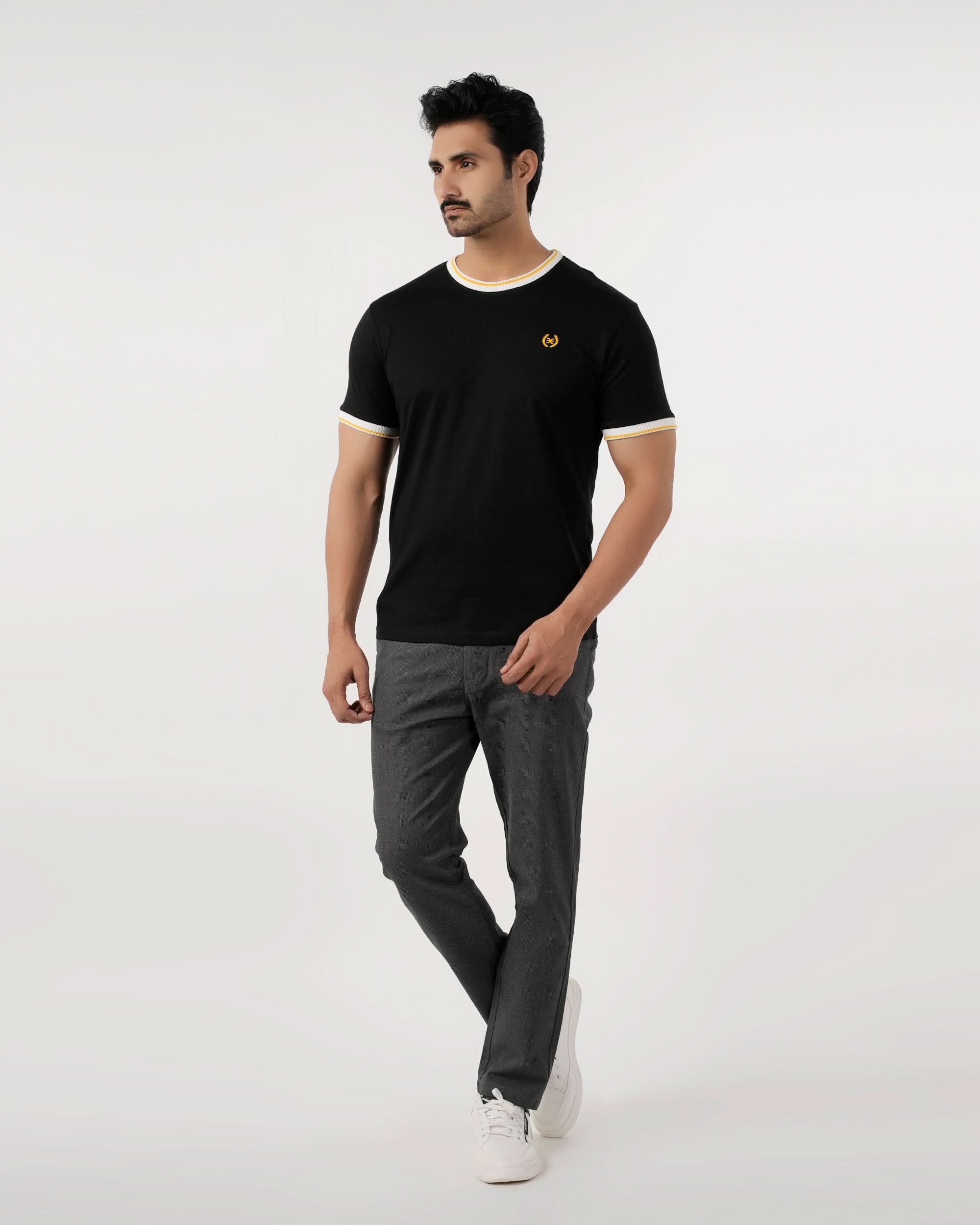 Eminent Men's Half Sleeves T-Shirt - Black, Men's T-Shirts & Polos, Eminent, Chase Value
