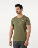 Eminent Men's Round Neck Half Sleeves Printed T-Shirt - Green, Men's T-Shirts & Polos, Eminent, Chase Value