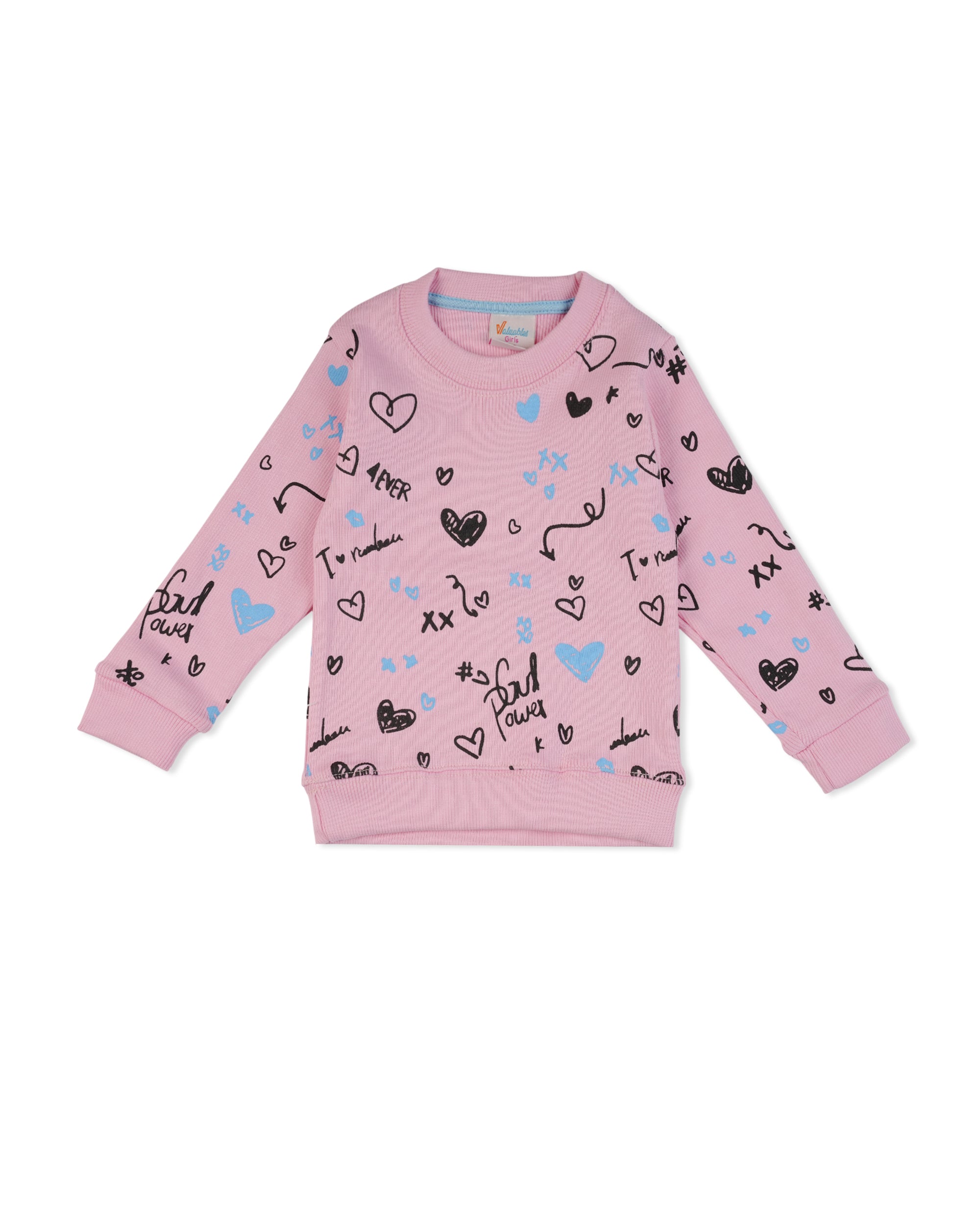 Valuables Girl’s Sweatshirt, Girls Hoodies & Sweat Shirts, Chase Value, Chase Value