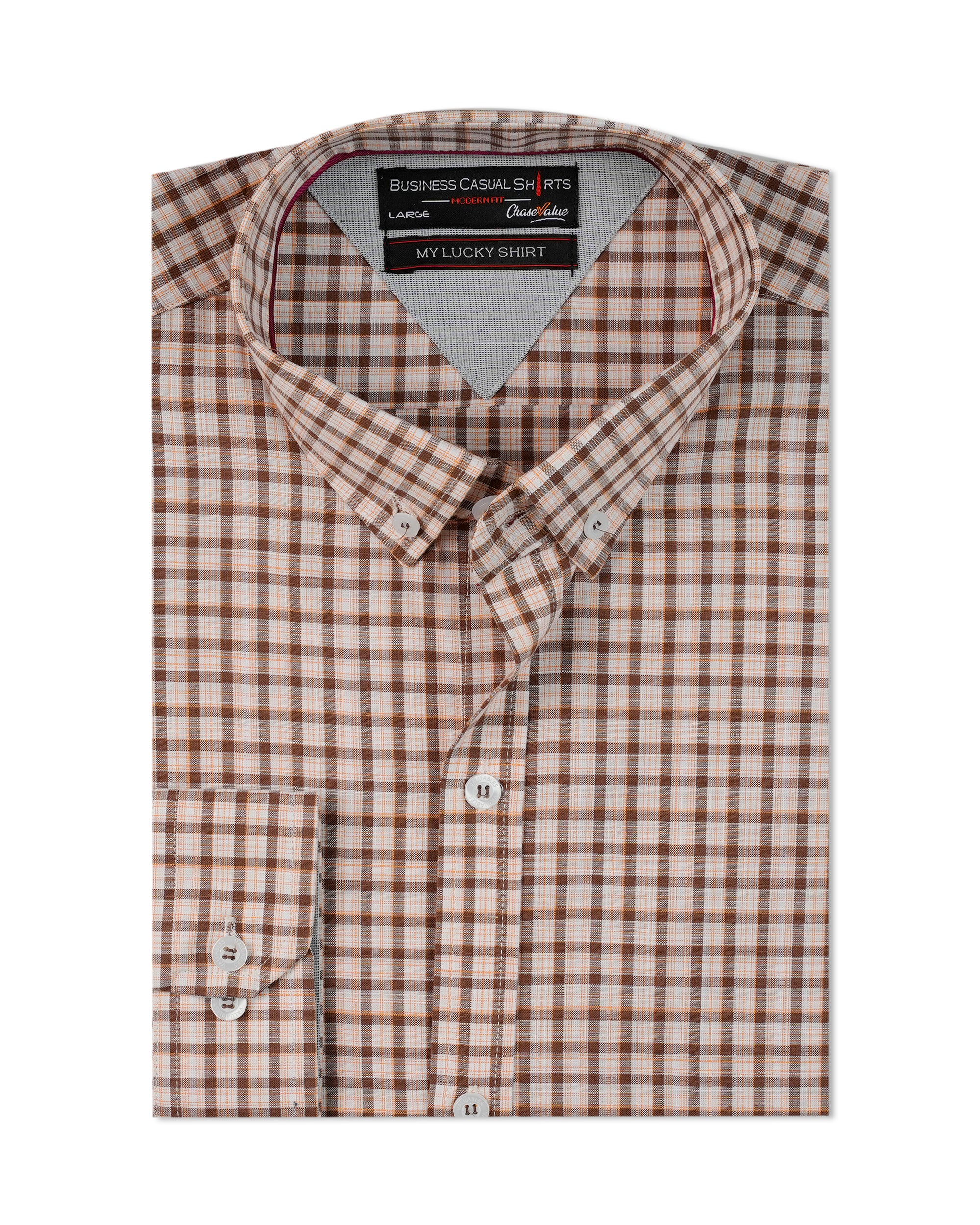 Valuable Men's Business Casual Check Shirt, Men's Shirts, Chase Value, Chase Value