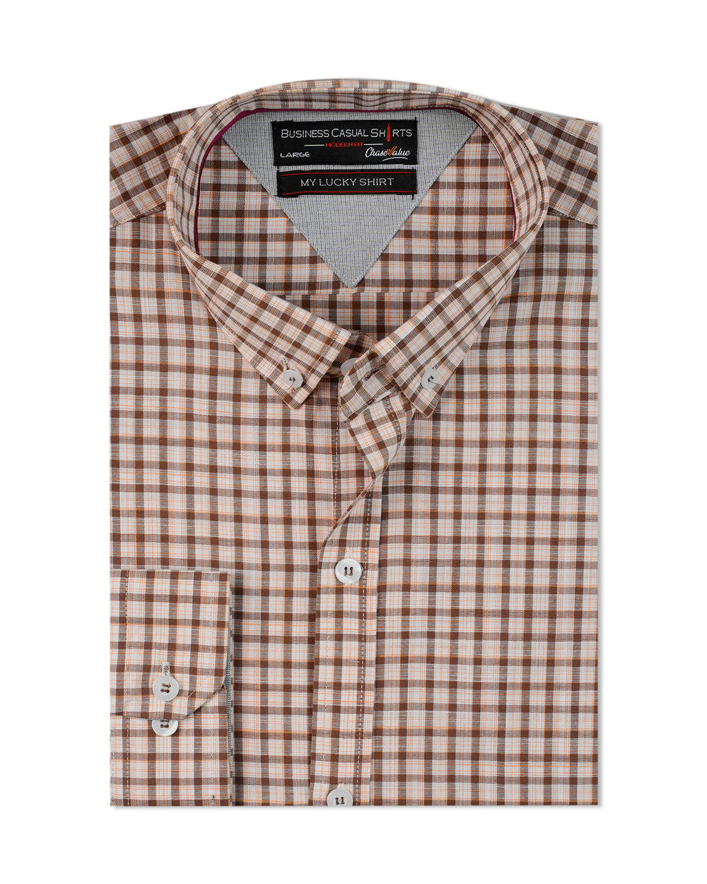 Valuable Men's Business Casual Check Shirt, Men's Shirts, Chase Value, Chase Value