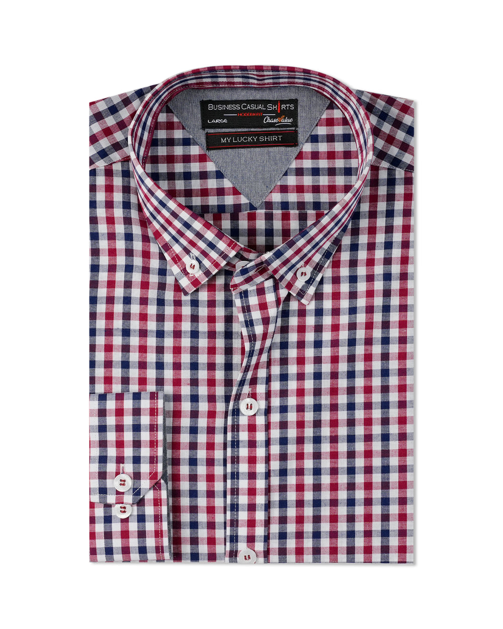 Valuable Men's Business Casual Check Shirt, Men's Shirts, Chase Value, Chase Value