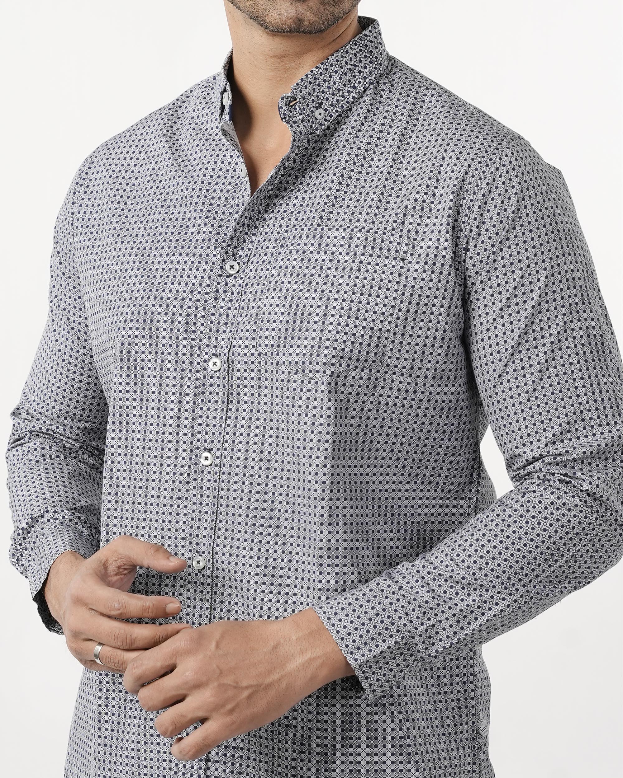 Eminent Men's Casual Printed Shirt - Navy Blue, Men's Shirts, Eminent, Chase Value