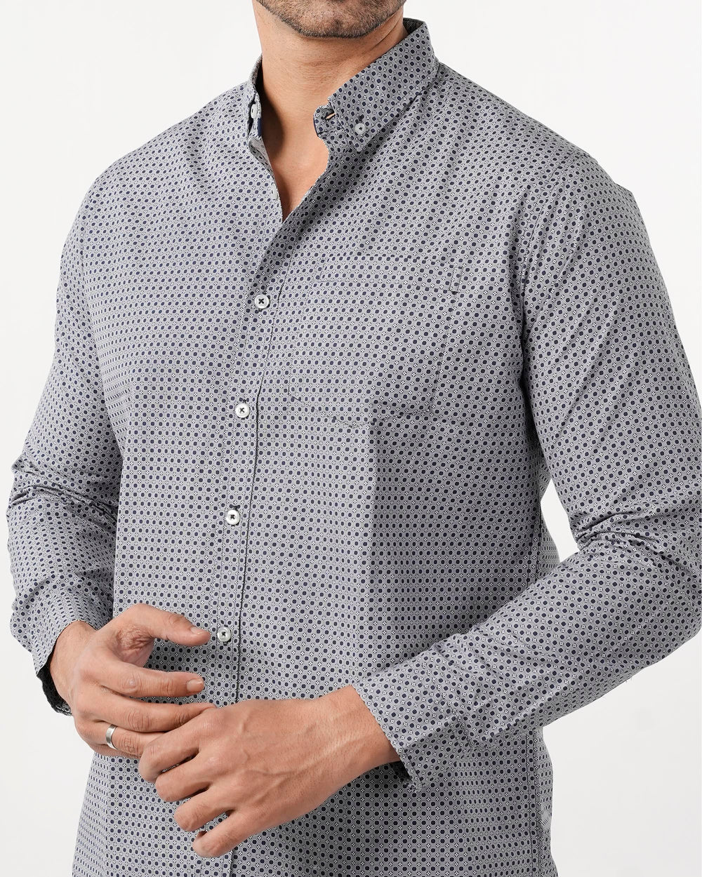 Eminent Men's Casual Printed Shirt - Navy Blue, Men's Shirts, Eminent, Chase Value