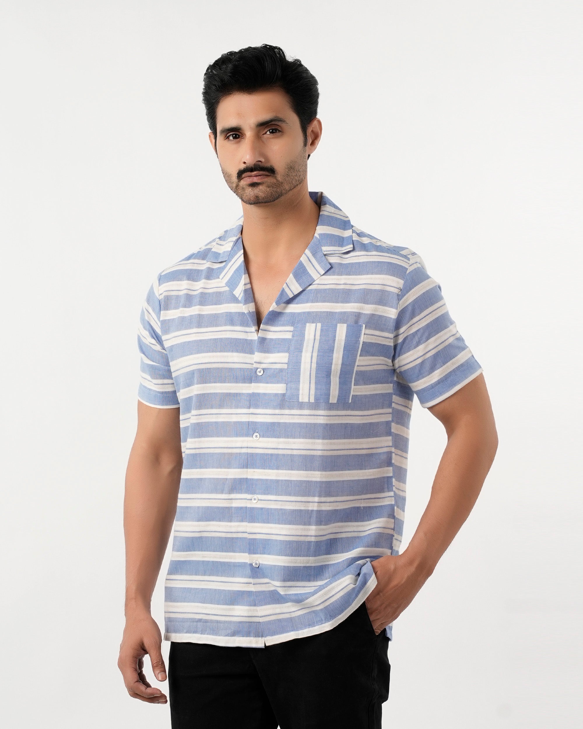 Eminent Men's Casual Half Sleeves Strip Shirt - Stripe, Men's Shirts, Eminent, Chase Value