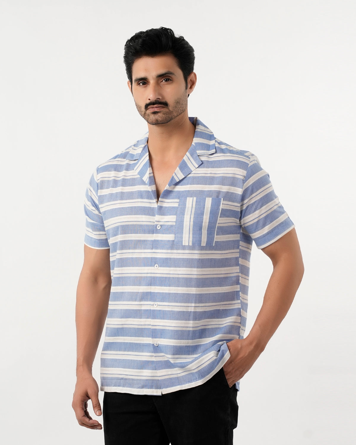 Eminent Men's Casual Half Sleeves Strip Shirt - Stripe, Men's Shirts, Eminent, Chase Value