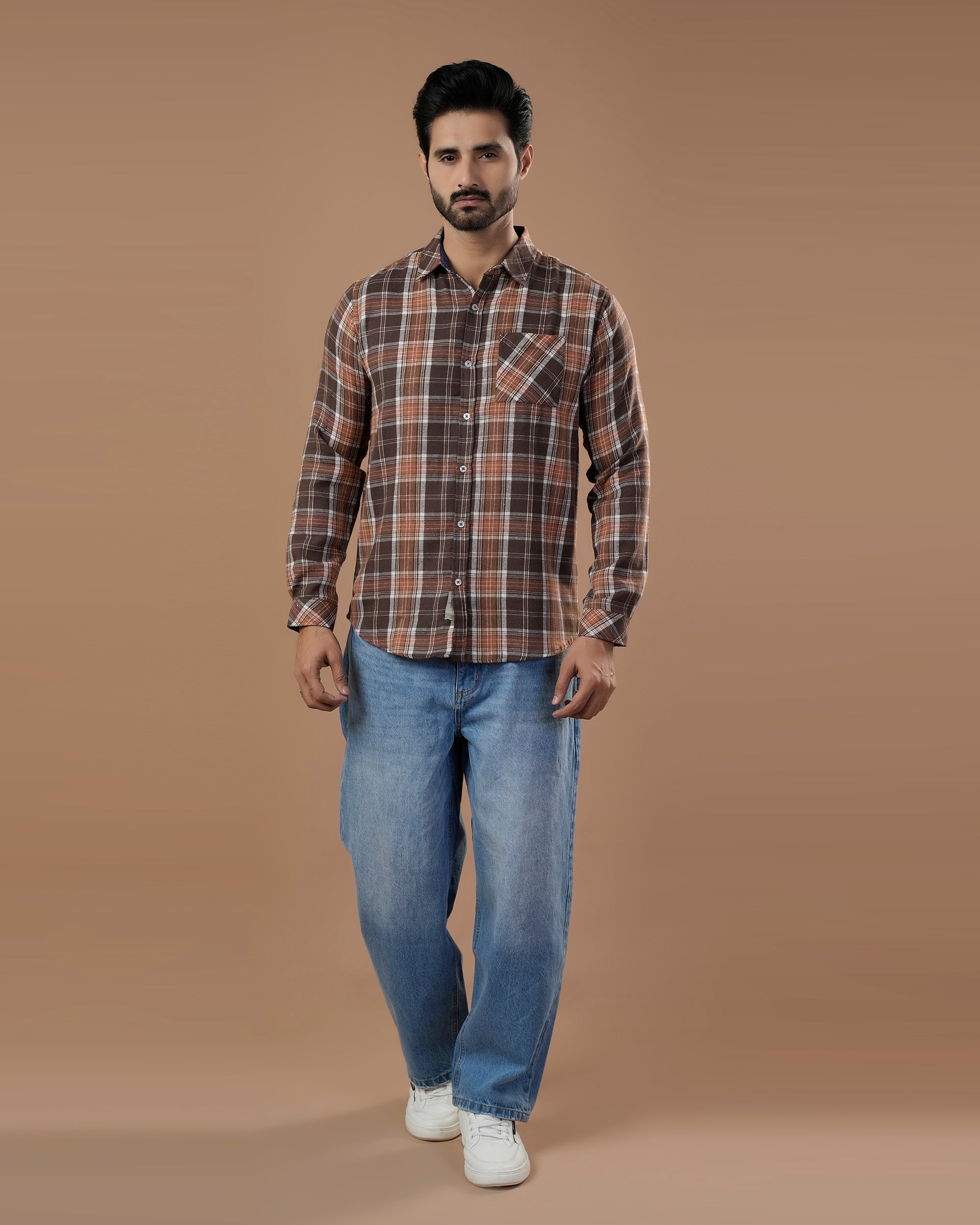 Eminent Men's Casual Full Sleevs Flannel Shirt, Men's Shirts, Eminent, Chase Value