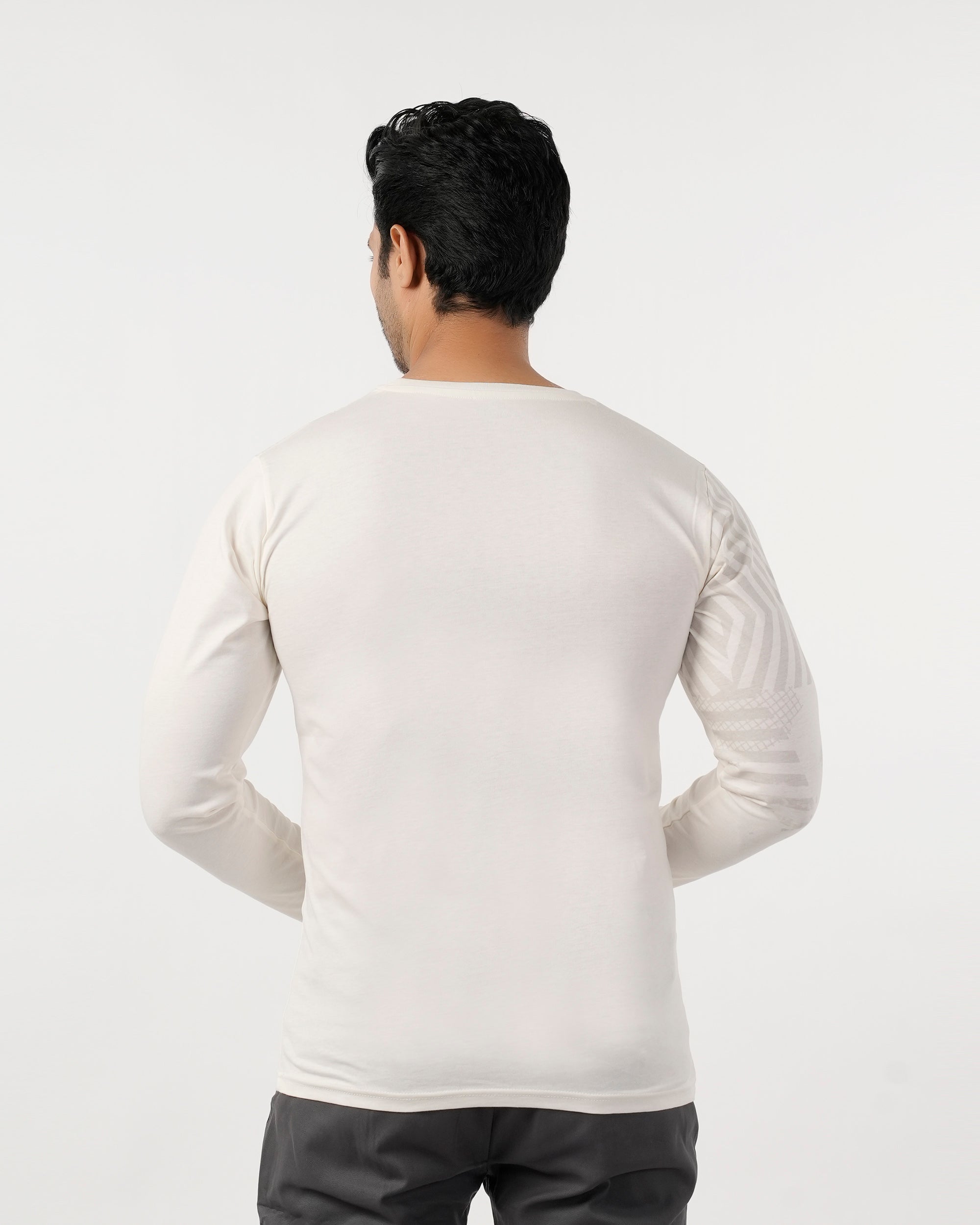 Eminent Men's Round Neck Full Sleeves T-Shirt - Off White, Men's Sweater & Sweat Shirts, Eminent, Chase Value