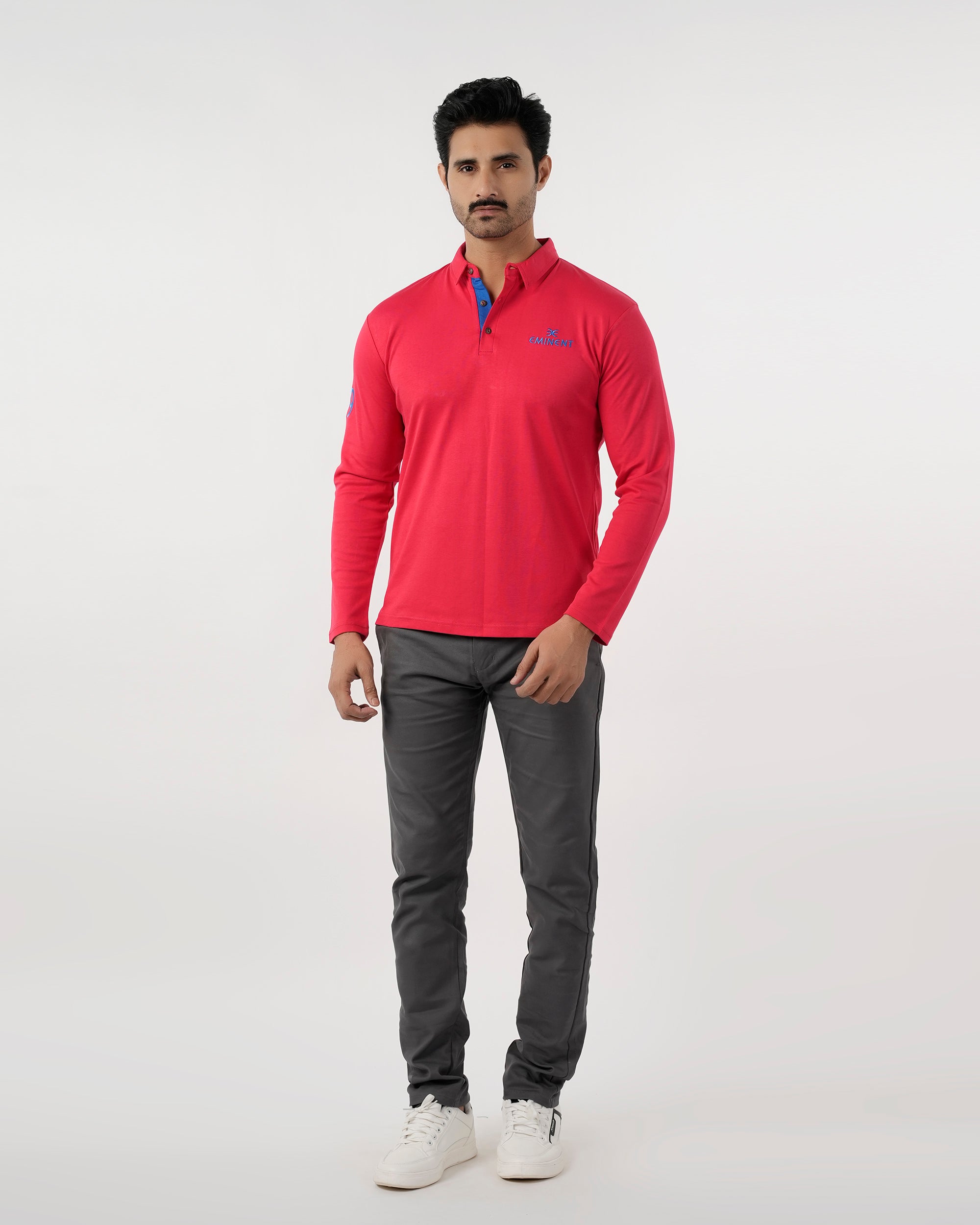 Men's Eminent Full Sleeves Polo T-Shirt, Men's T-Shirts & Polos, Eminent, Chase Value