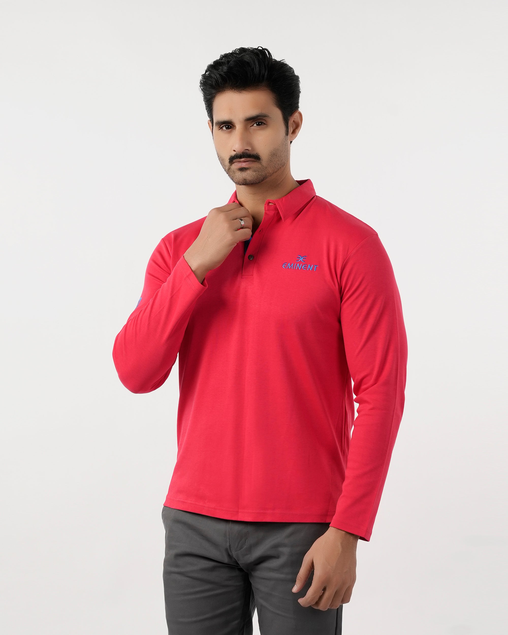 Men's Eminent Full Sleeves Polo T-Shirt, Men's T-Shirts & Polos, Eminent, Chase Value