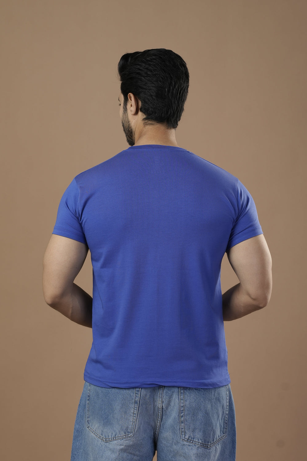 Men's Half Sleeves Digital Print T-Shirt - Royal Blue, Men's T-Shirts & Polos, Chase Value, Chase Value