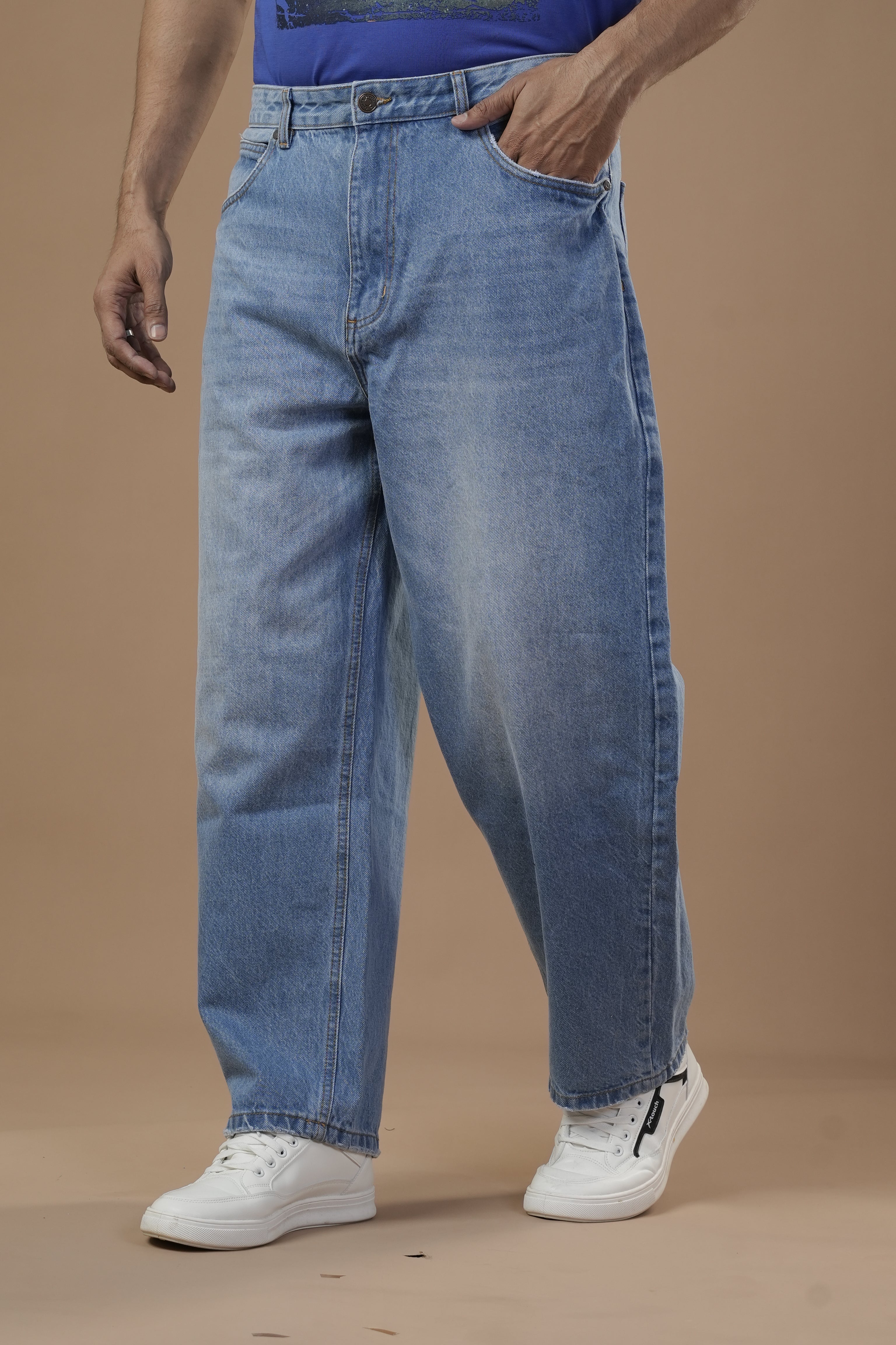 Men’s Baggy Denim Pant, Men's Casual Pants & Jeans, Chase Value, Chase Value