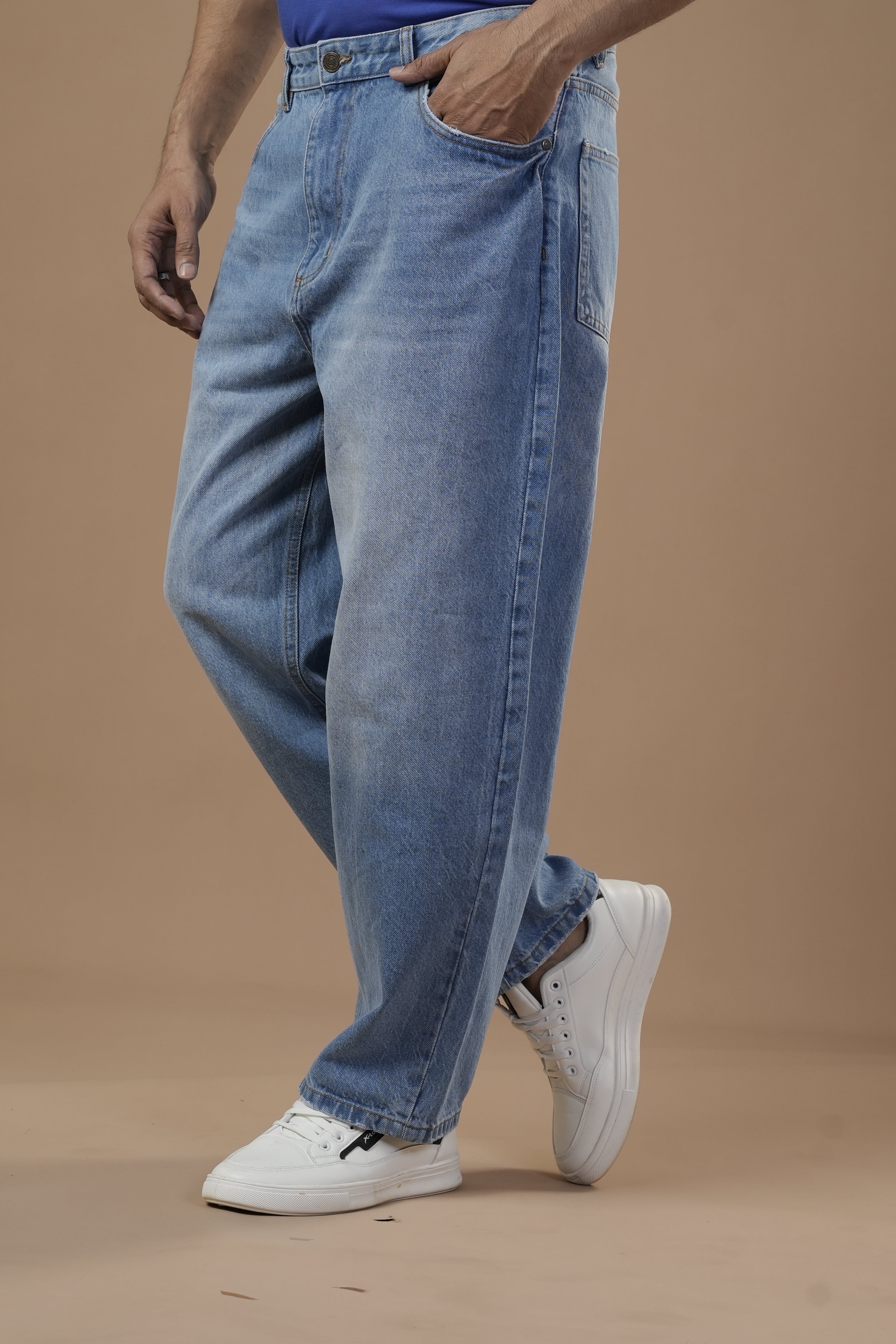 Men’s Baggy Denim Pant, Men's Casual Pants & Jeans, Chase Value, Chase Value