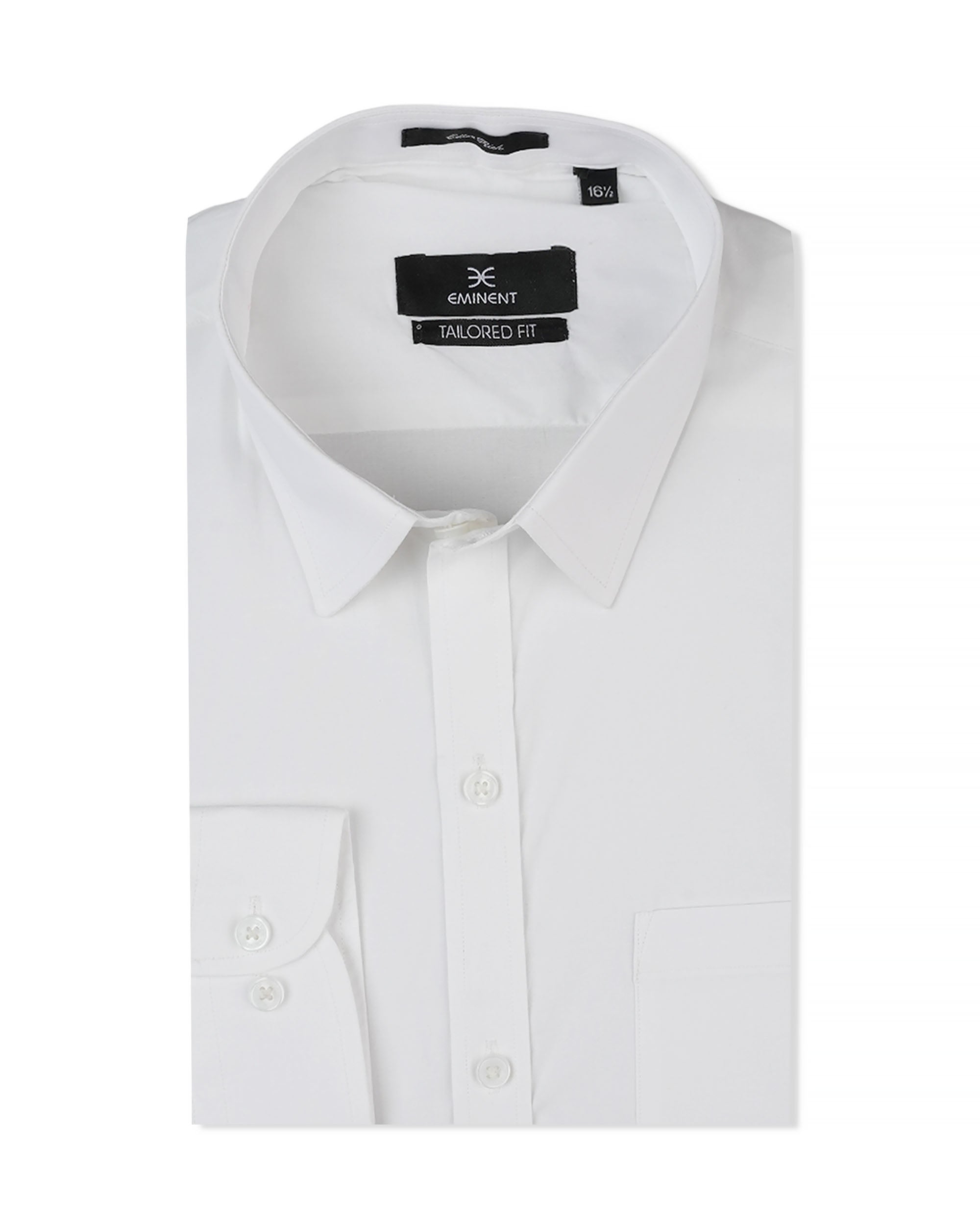 Eminent Men's Formal Plain Shirt - White, Men's Shirts, Eminent, Chase Value