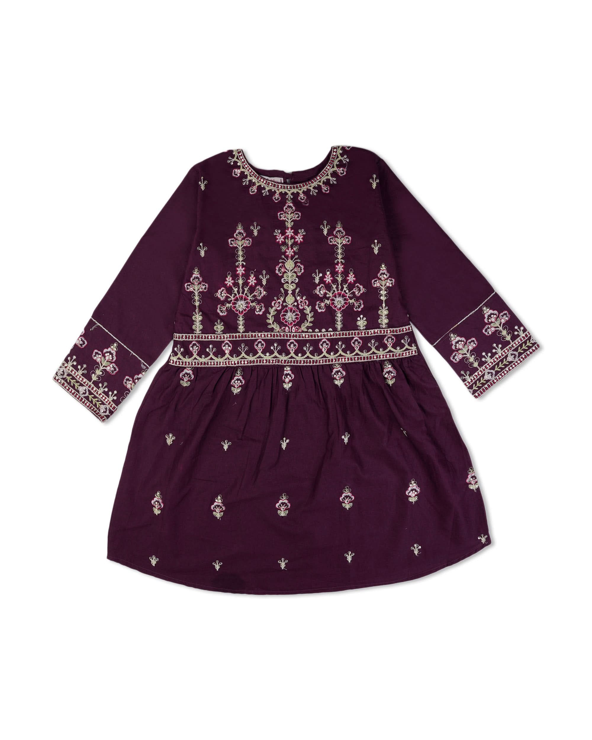 Valuables Girl 2-Piece Embroidered Suit, Girls Shalwar Kameez, Chase Value, Chase Value