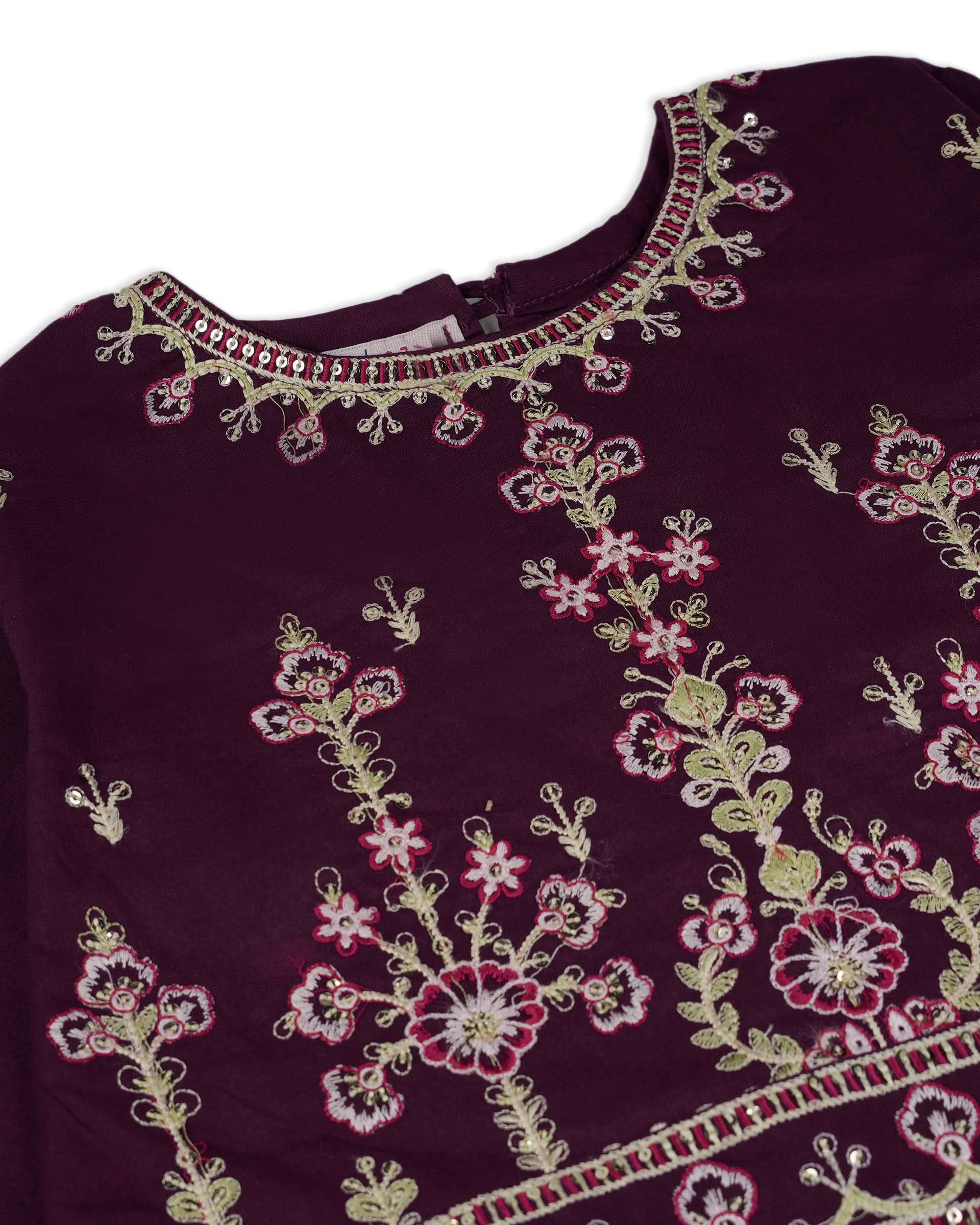 Valuables Girl 2-Piece Embroidered Suit, Girls Shalwar Kameez, Chase Value, Chase Value
