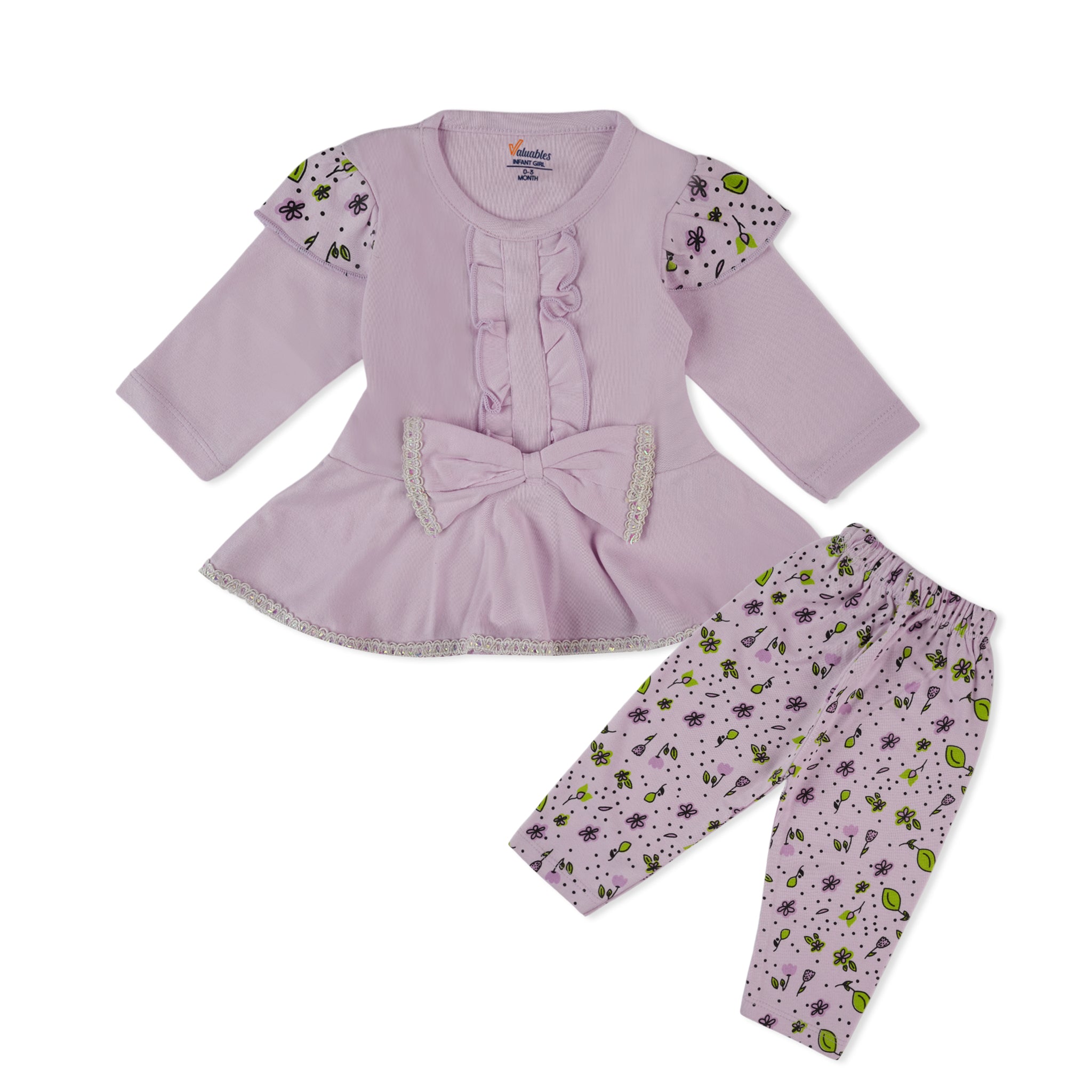 Valuables Newborn Girls Full Sleeves Suits, Newborn Girls Sets & Suits, Chase Value, Chase Value
