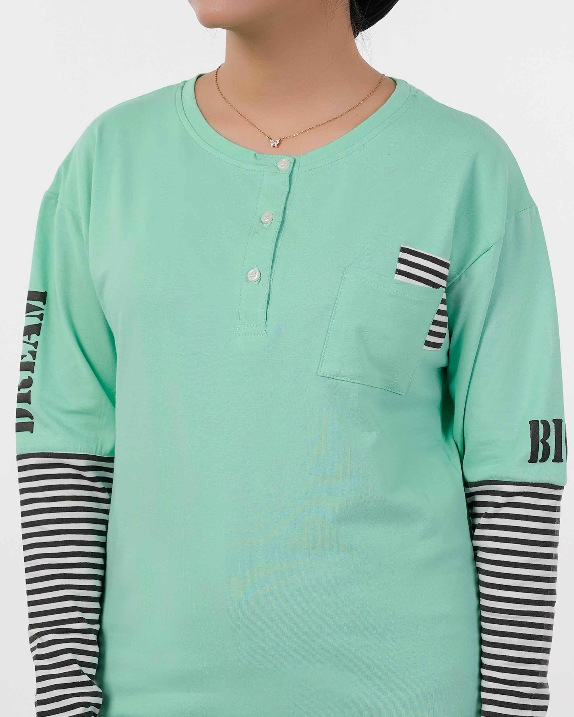 Eminent Women's Full Sleeves T-Shirt - Spring Bud, Women T-Shirts & Tops, Eminent, Chase Value