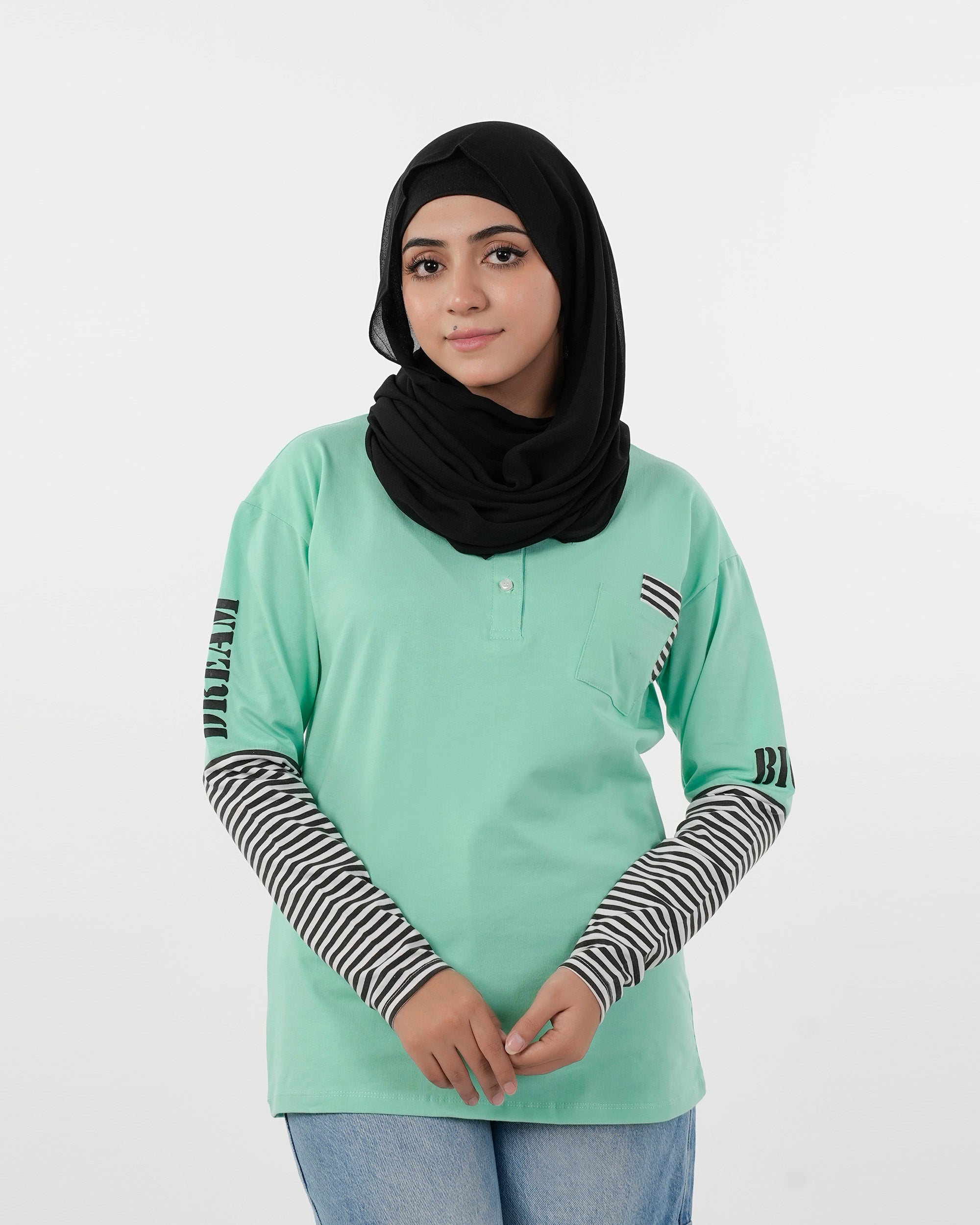 Eminent Women's Full Sleeves T-Shirt - Spring Bud, Women T-Shirts & Tops, Eminent, Chase Value