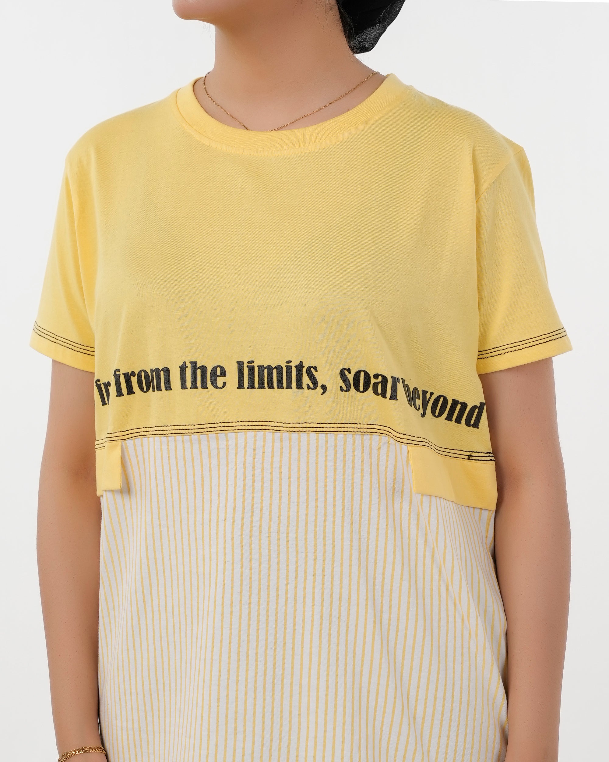 Eminent Women's Half Sleeves Printed T-Shirt - Yellow, Women T-Shirts & Tops, Eminent, Chase Value
