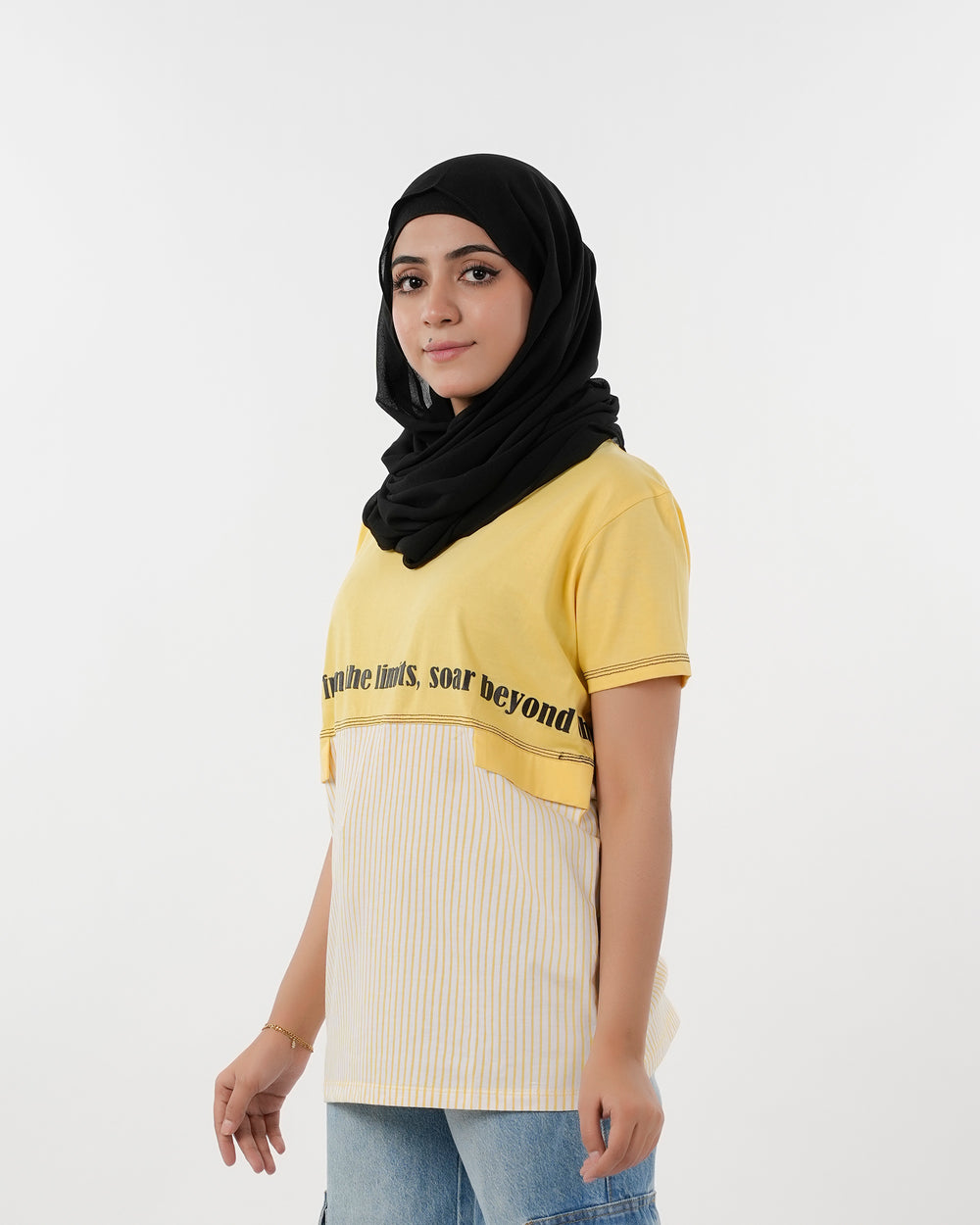 Eminent Women's Half Sleeves Printed T-Shirt - Yellow, Women T-Shirts & Tops, Eminent, Chase Value