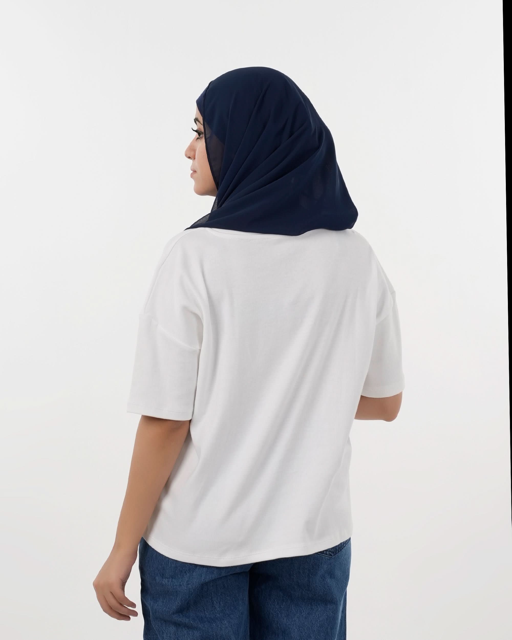 Eminent Women's Half Sleeves T-Shirt - White, Women T-Shirts & Tops, Eminent, Chase Value