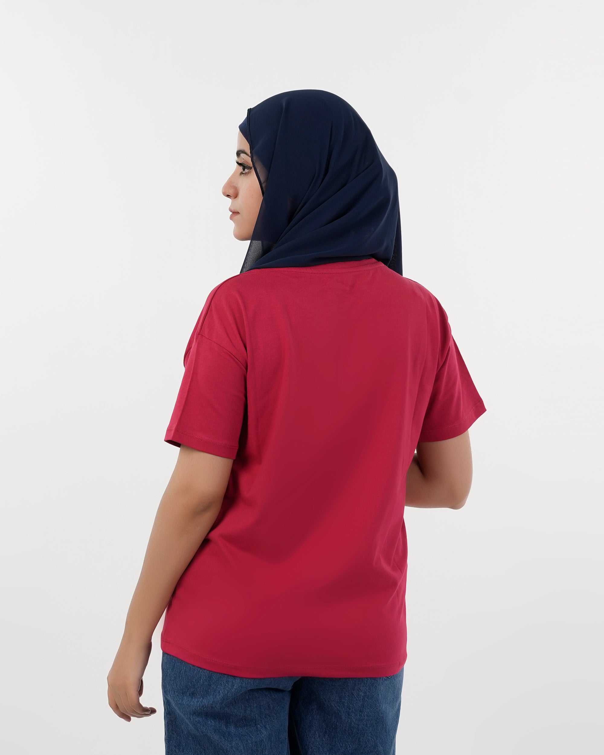 Eminent Women Printed Half Sleeves T-Shirt - Samba Red, Women T-Shirts & Tops, Eminent, Chase Value