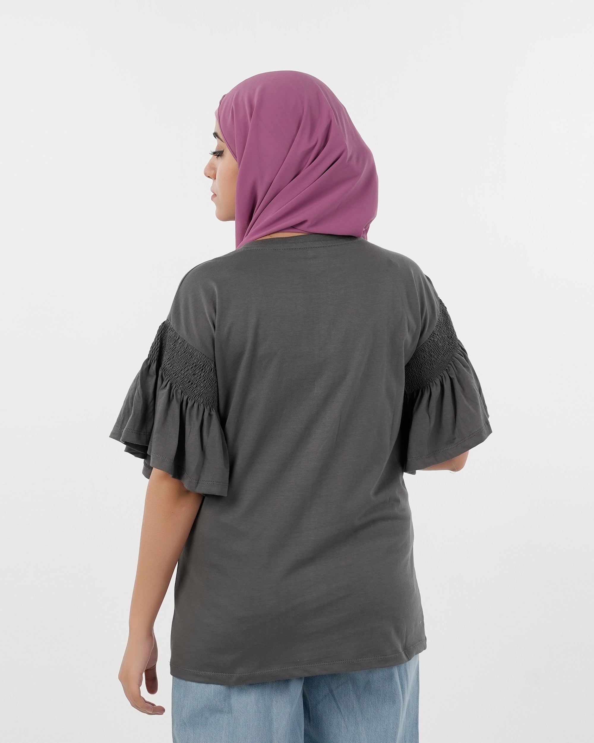 Eminent Women's Half Sleeves Printed T-Shirt - Steel Grey, Women T-Shirts & Tops, Eminent, Chase Value