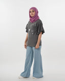 Eminent Women's Half Sleeves Printed T-Shirt - Steel Grey, Women T-Shirts & Tops, Eminent, Chase Value