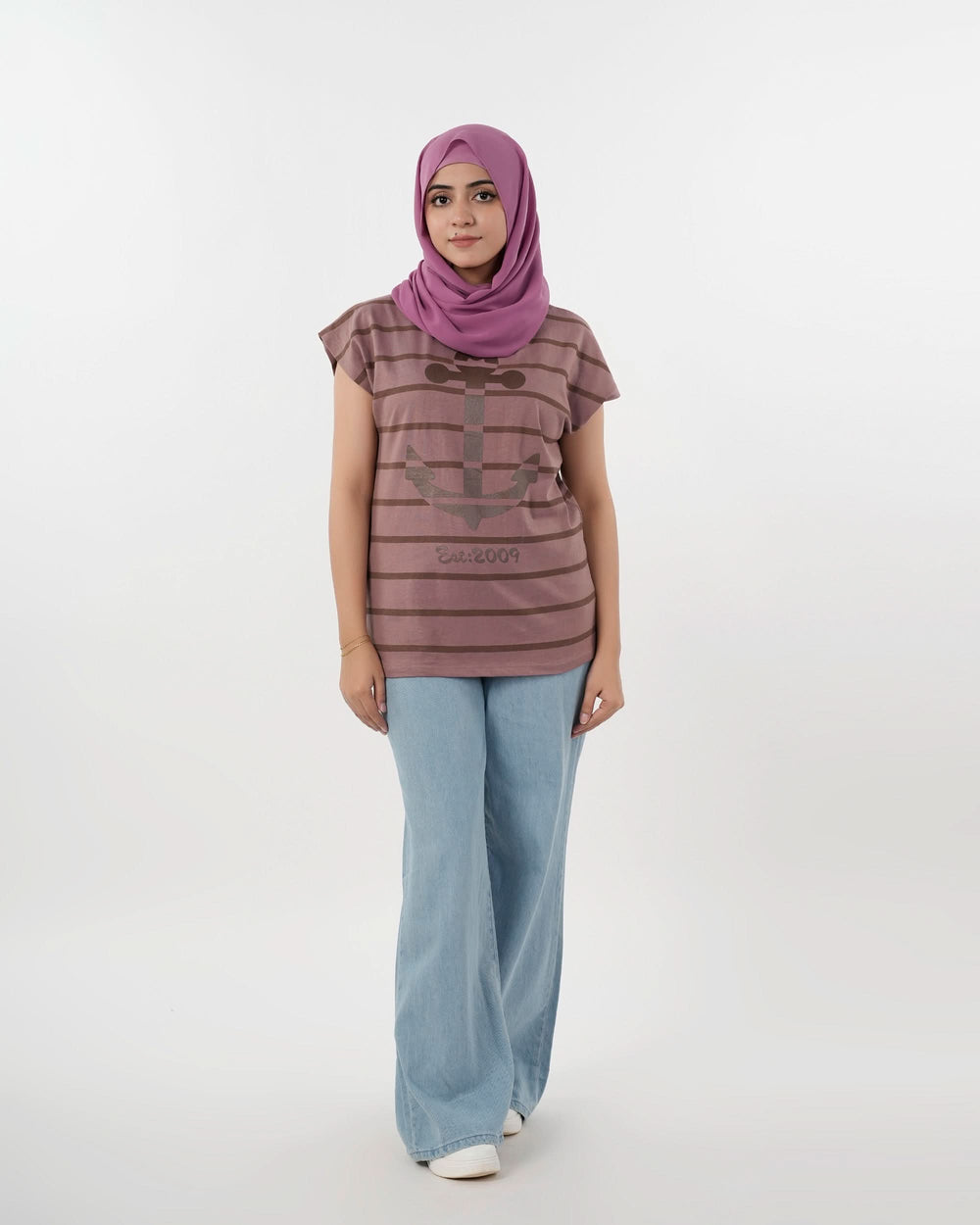 Eminent Women's Half Sleeves T-Shirt - Mauve, Women T-Shirts & Tops, Eminent, Chase Value