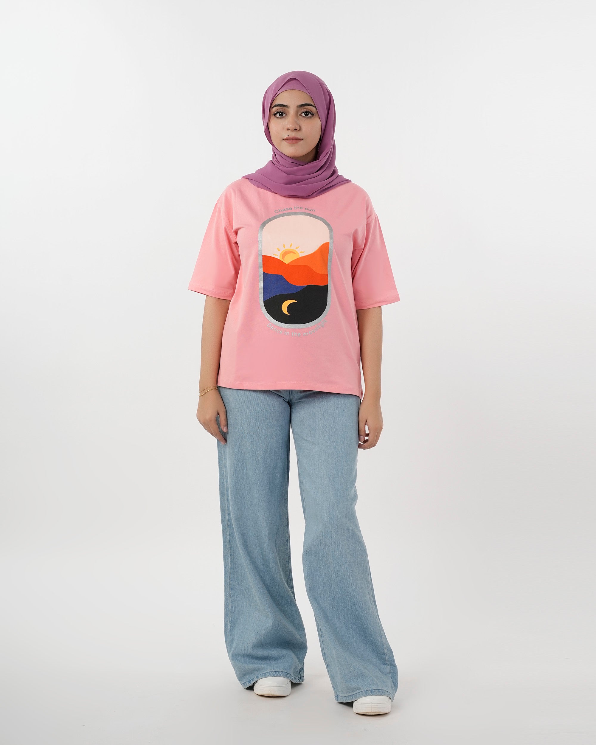 Eminent Women's Half Sleeves Printed T-Shirt - Flamingo, Women T-Shirts & Tops, Eminent, Chase Value
