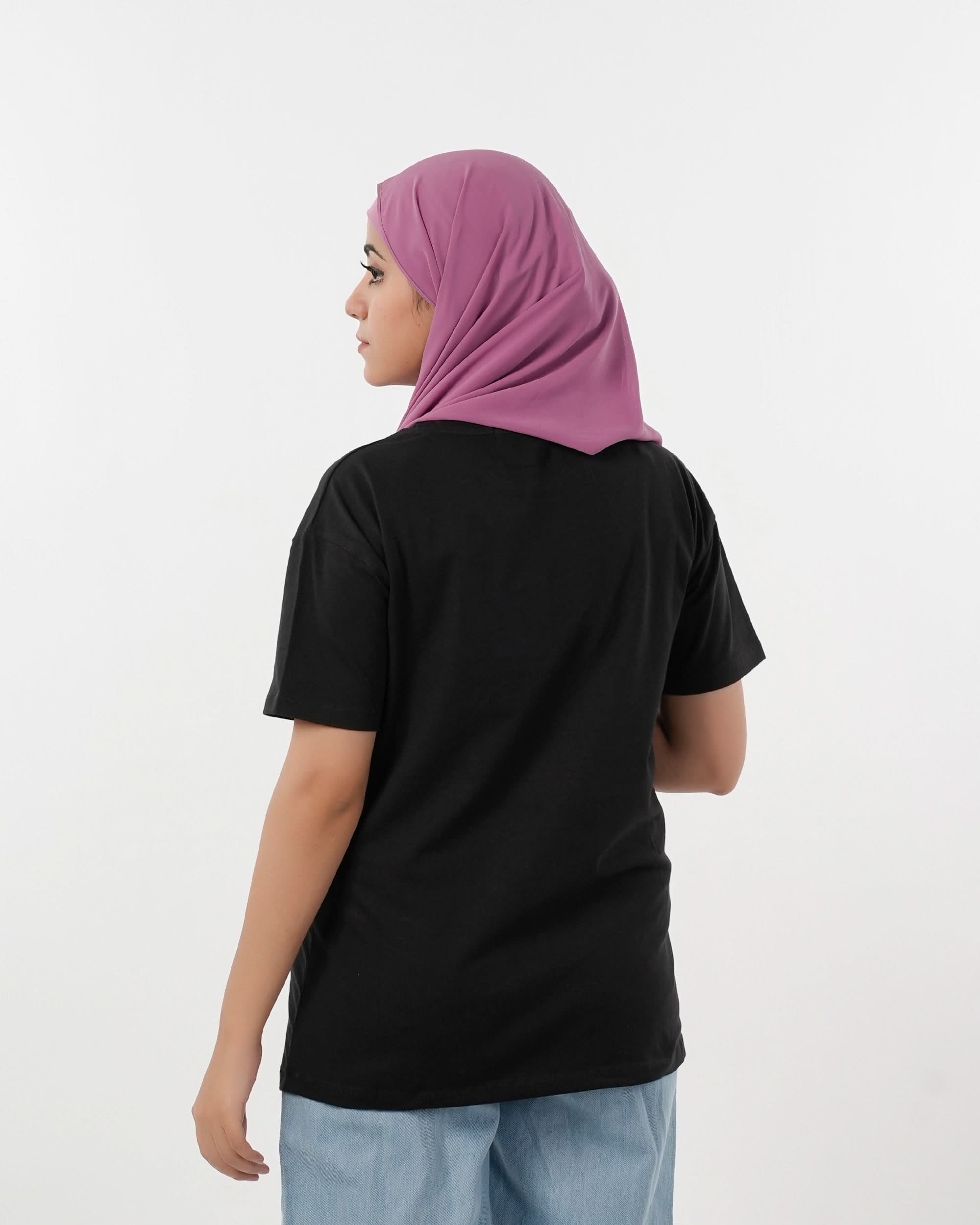 Eminent Women's Half Sleeves Printed T-Shirt - Black, Women T-Shirts & Tops, Eminent, Chase Value