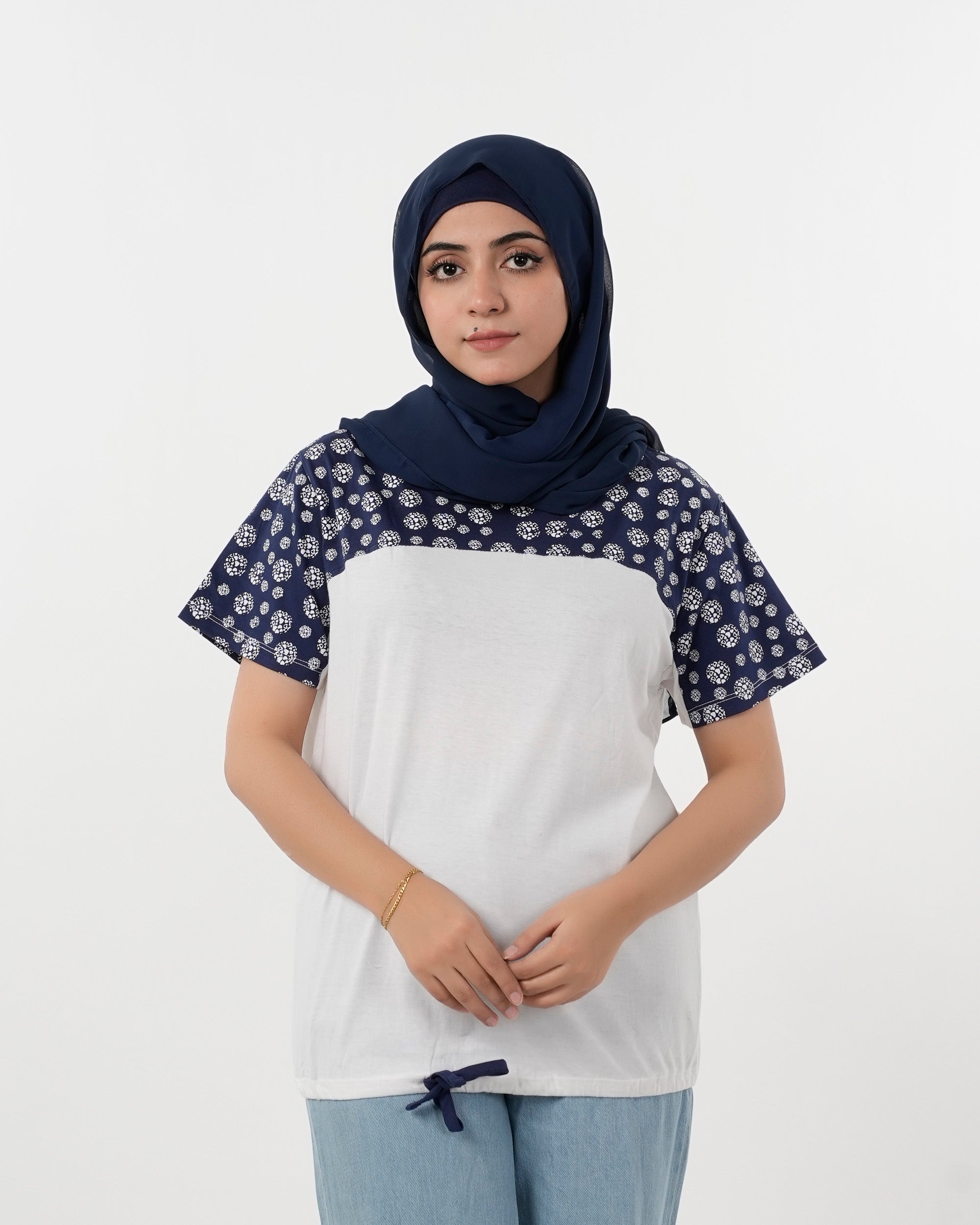 Eminent Women's Half Sleeves T-Shirt - Mid Blue, Women T-Shirts & Tops, Eminent, Chase Value