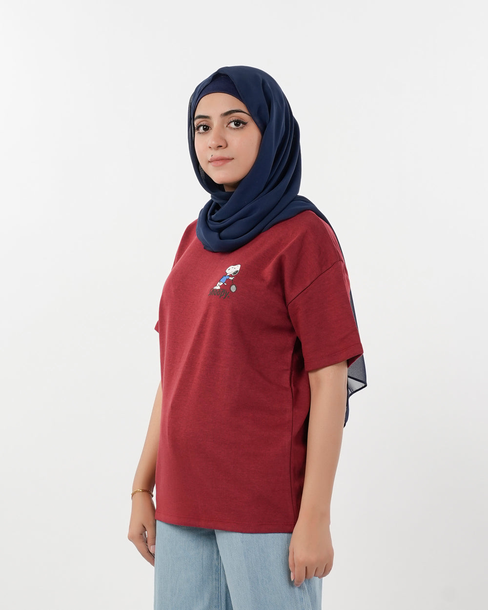Eminent Women's Half Sleeves T-Shirt - Maroon, Women T-Shirts & Tops, Eminent, Chase Value