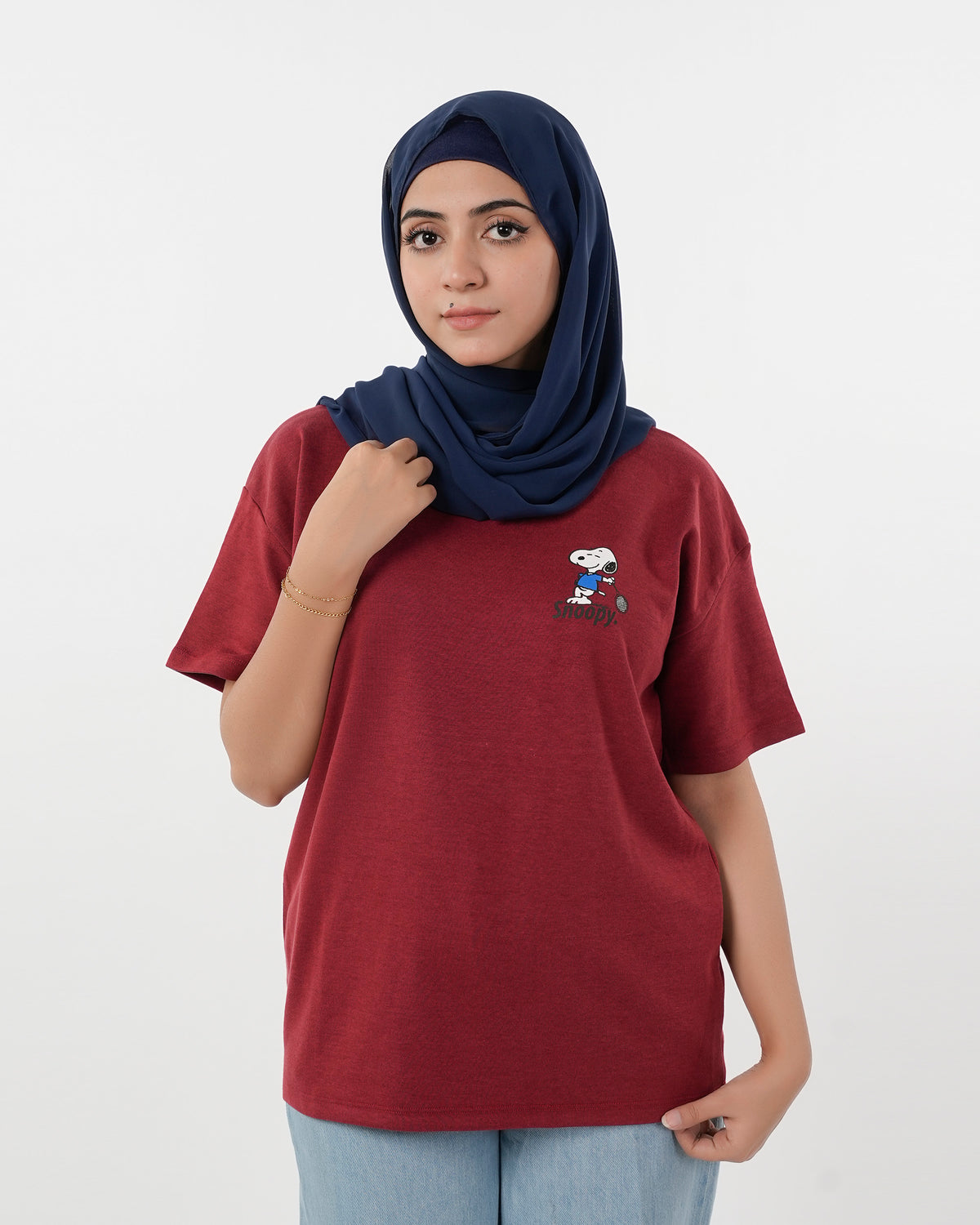 Eminent Women's Half Sleeves T-Shirt - Maroon, Women T-Shirts & Tops, Eminent, Chase Value