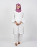 Valuable Women’s Chikan Kari Suit – 2-Piece Embroidered Outfit - White, Women Shalwar Suits, Chase Value, Chase Value