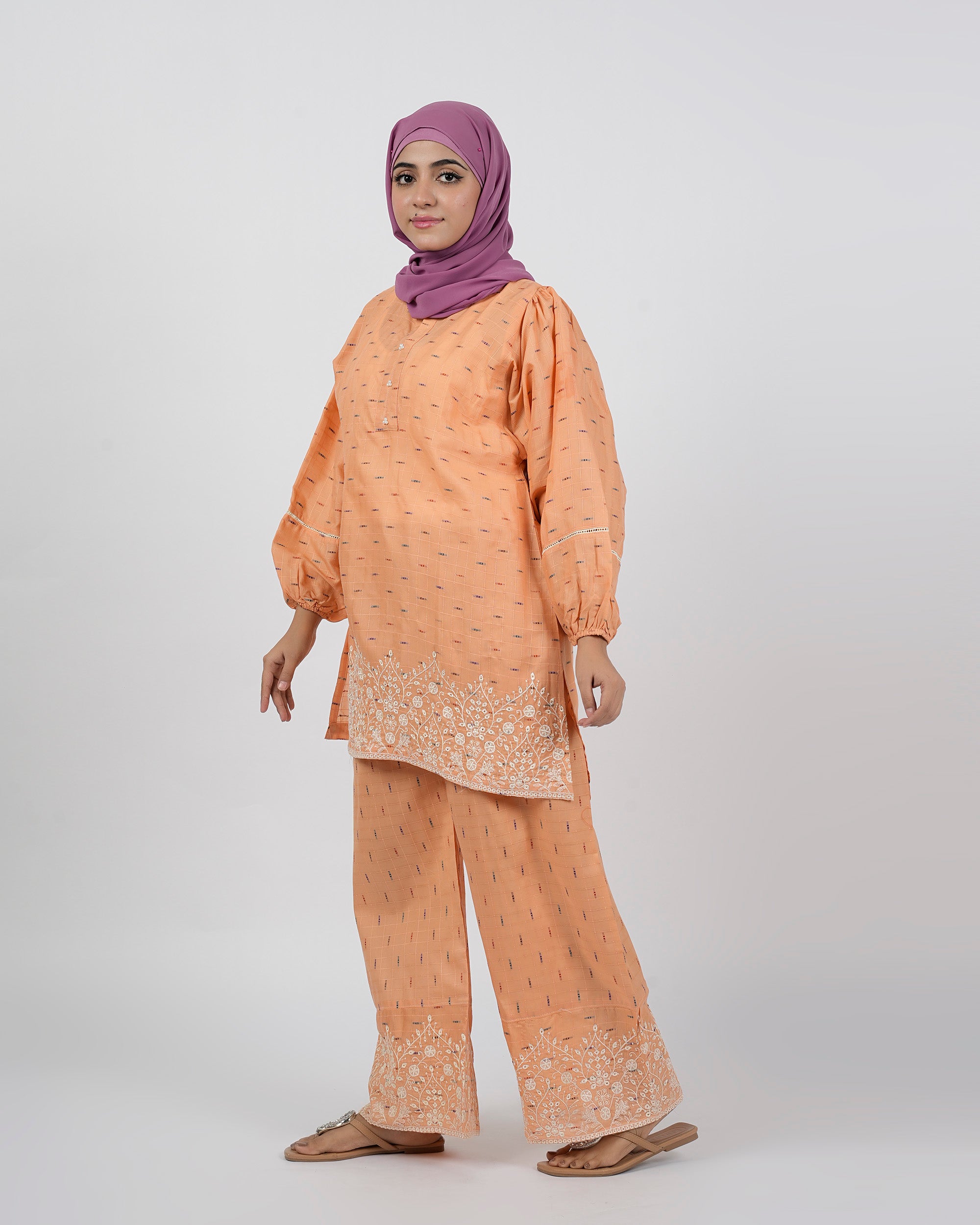 Valuables Women Eastern Fusion Embroidered 2Pcs