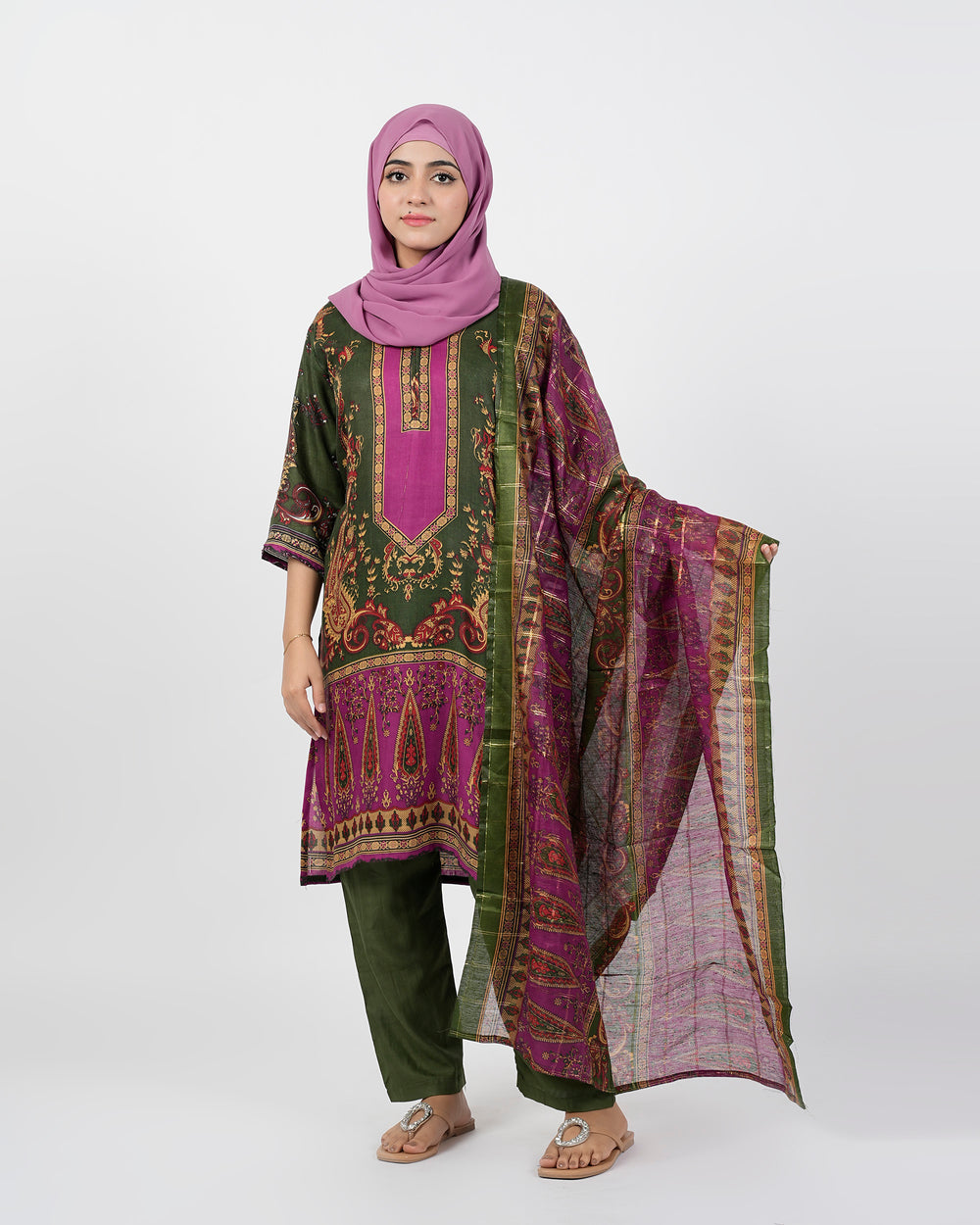 Valuable Women's Printed 3 Pcs Suit, Women Shalwar Suits, Chase Value, Chase Value