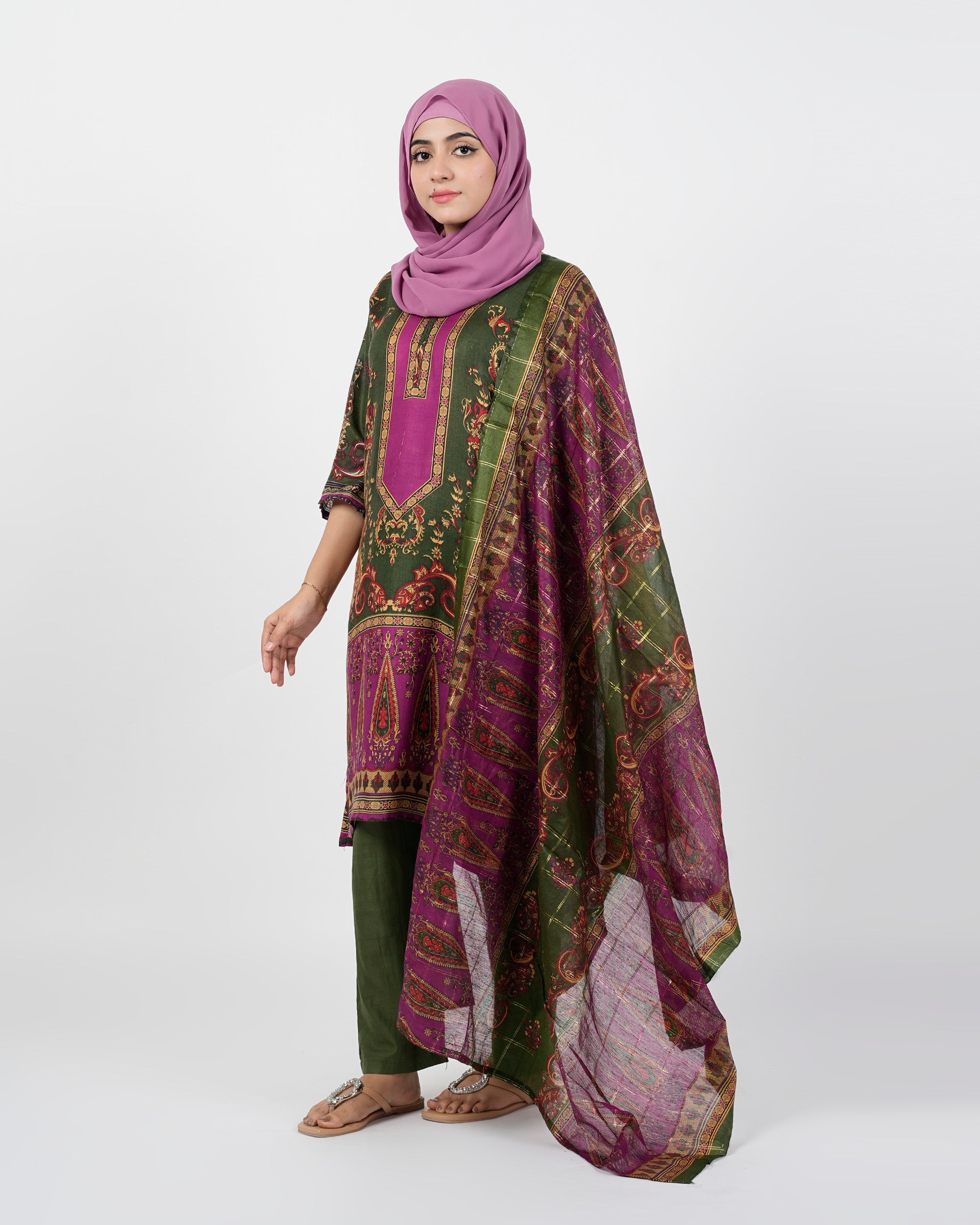 Valuable Women's Printed 3 Pcs Suit, Women Shalwar Suits, Chase Value, Chase Value