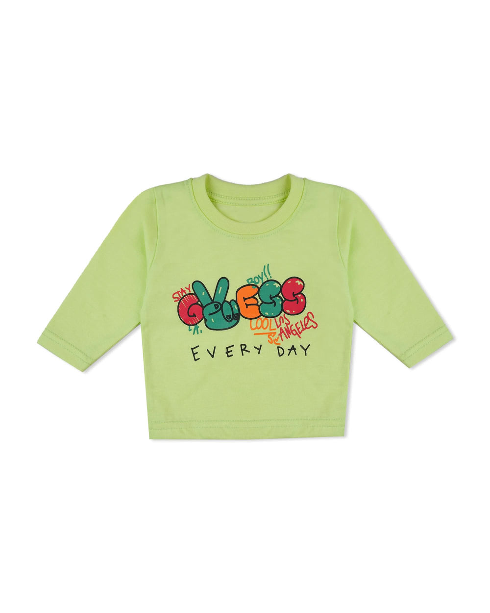 Valuables Newborn Boys Tees Full Sleeves, Newborn Boys Sando T-Shirts, Chase Value, Chase Value